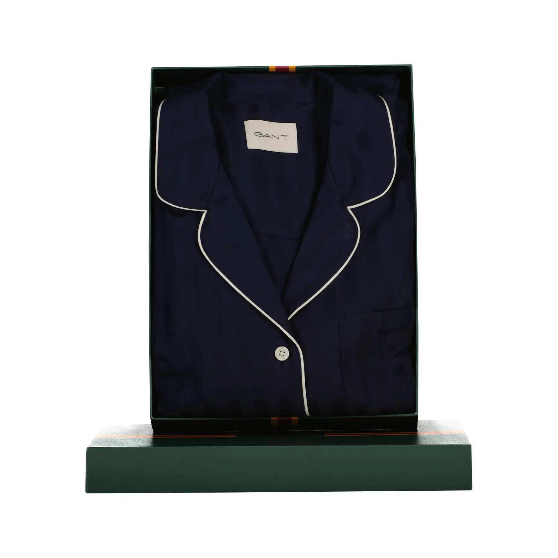 Pigiama rigato in satin donna