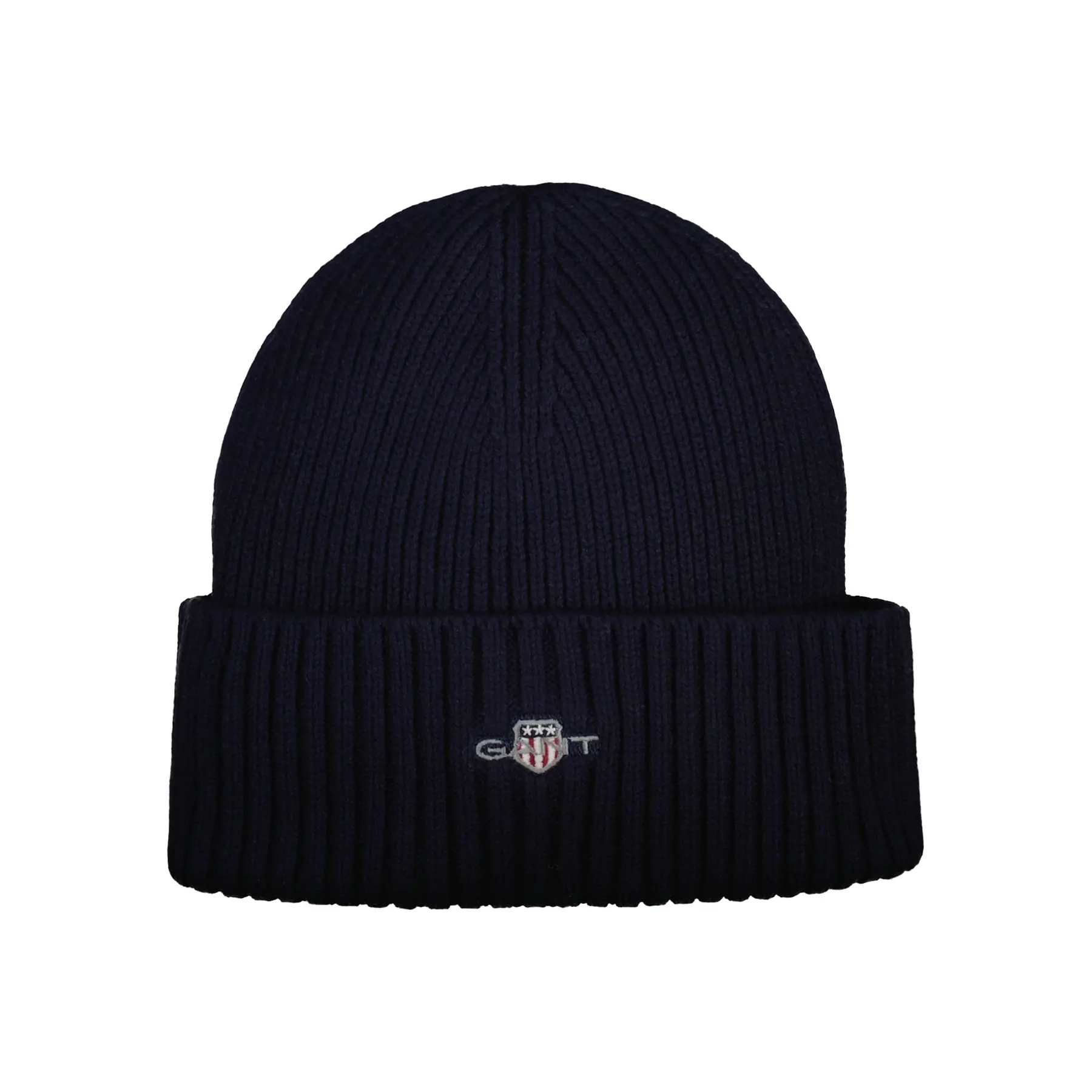 Gant Men's Navy Cotton Blend Logo Beanie - 410 Marine - Size One Size - Image 6