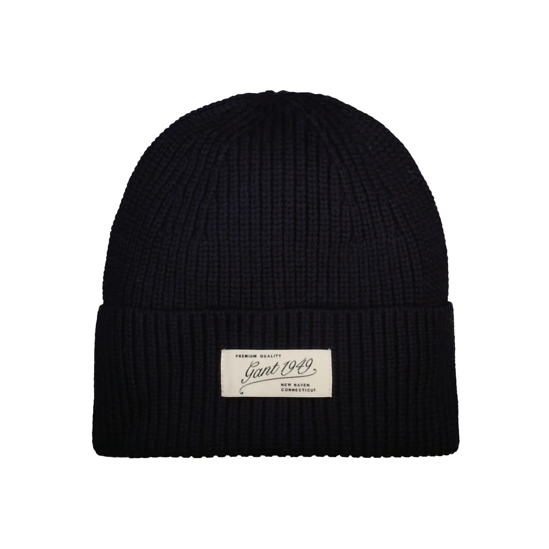 Geribde muts met logo Gant