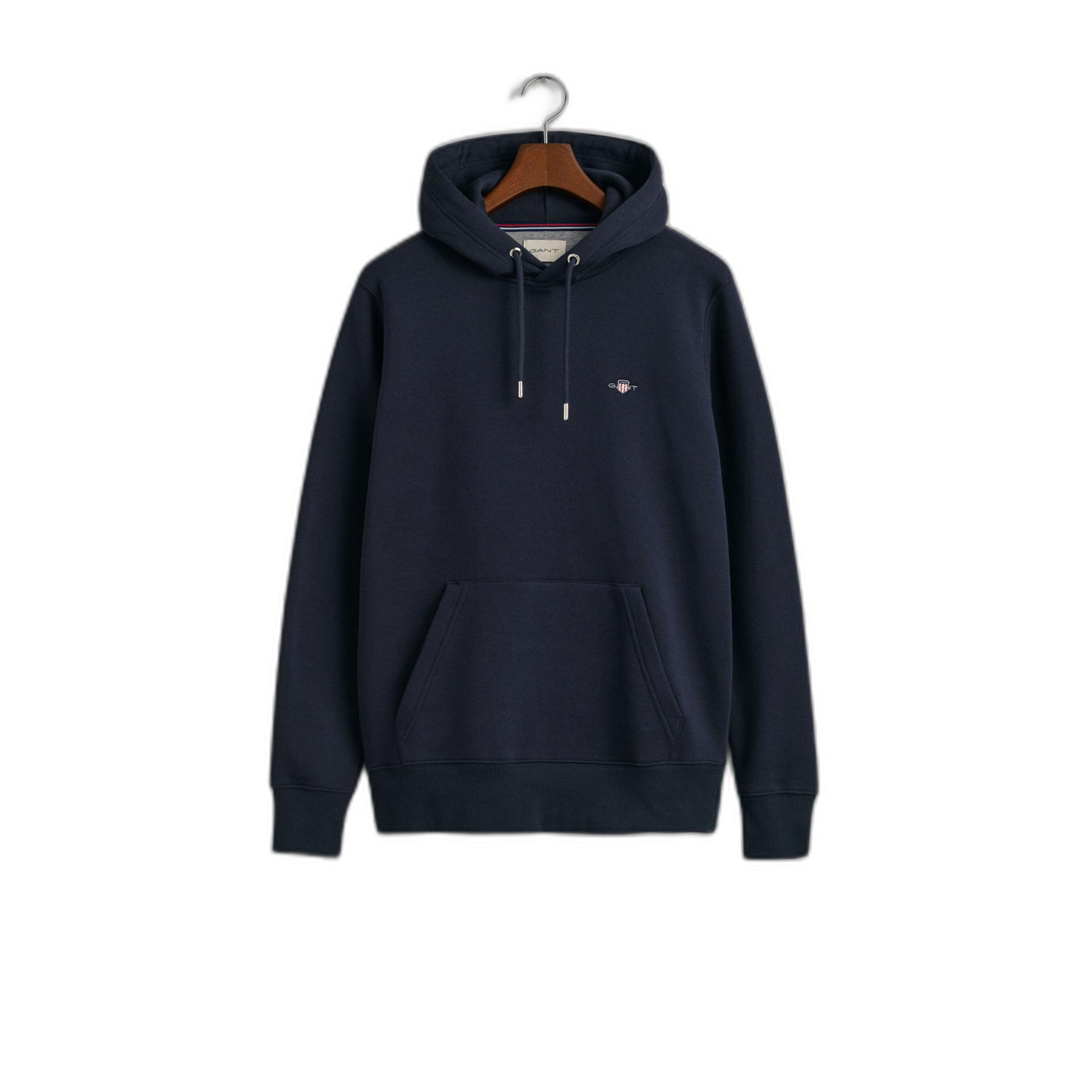 7325707163630 - GANT Original Shield Logo Hoodie Evening Blue