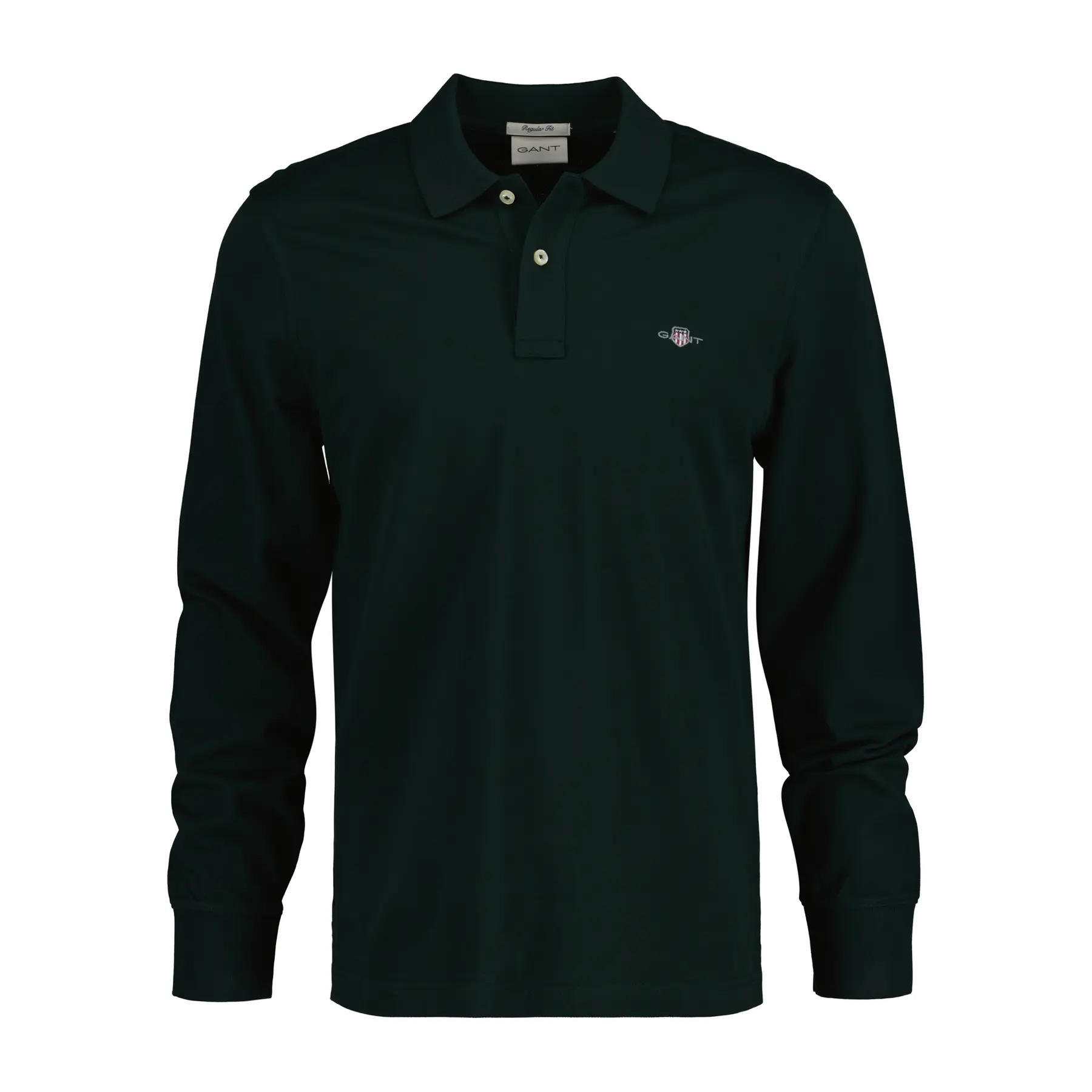 7325707324871 - Langarm-Polo aus Piqué-Baumwolle Reg Shield