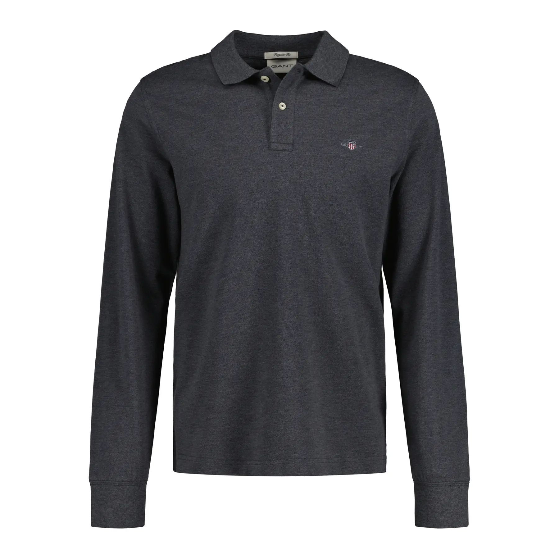 7325707416279 - Langarm-Polo aus Piqué-Baumwolle Reg Shield