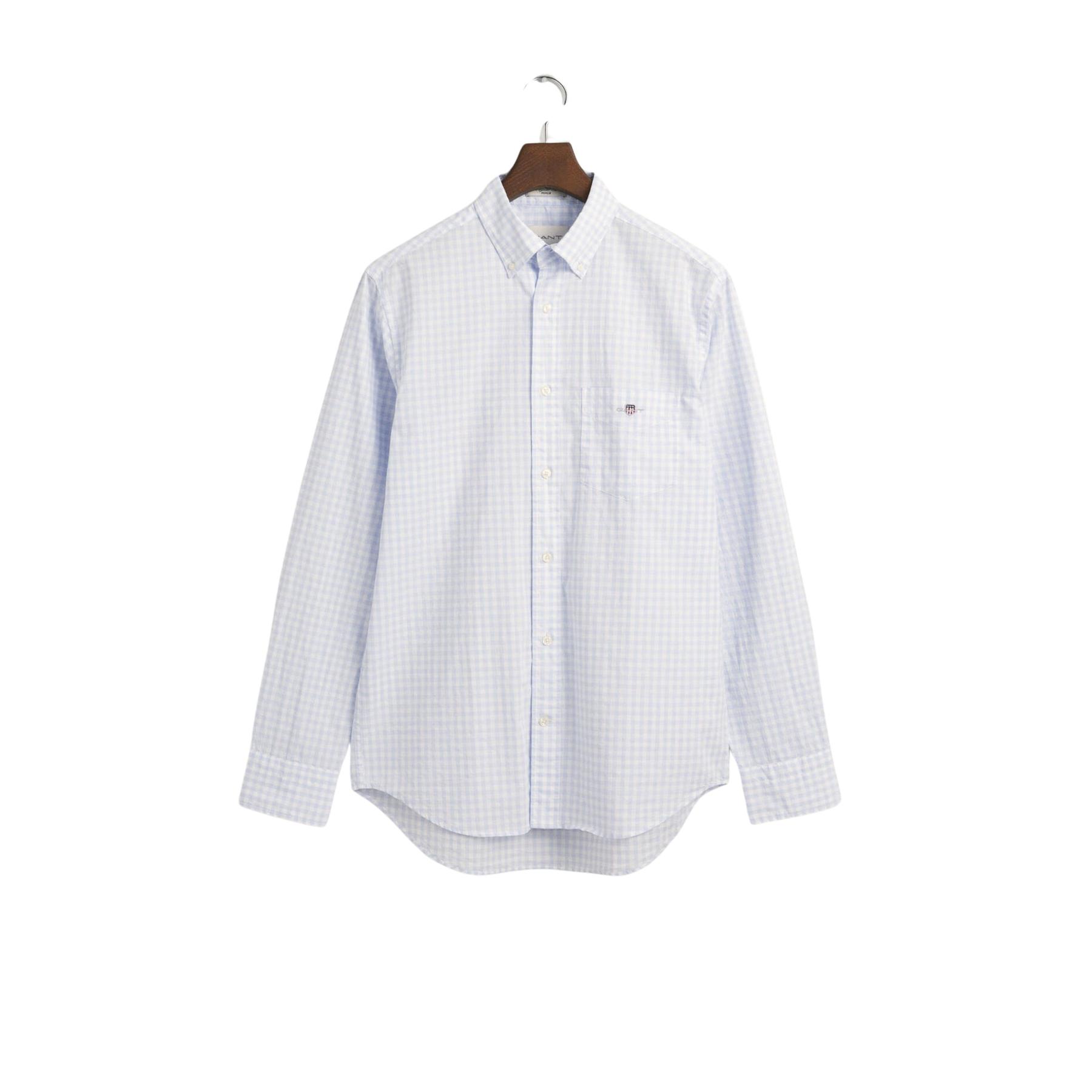 7325707184505 - Klassisches Langarmhemd aus Popelin mit Vichy-Karos Gant