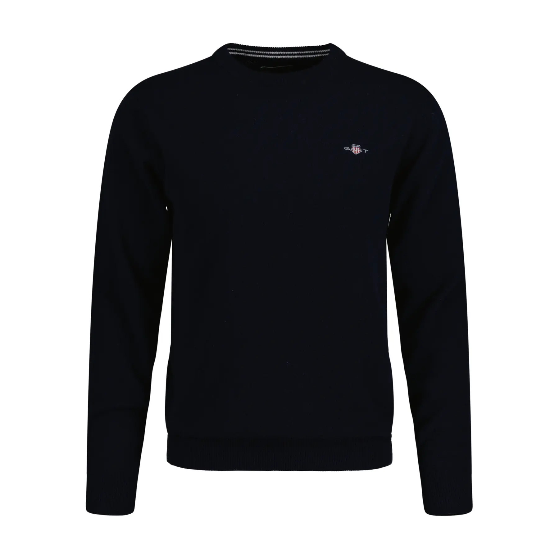 7325707352034 - Strickpullover aus reiner Lammwolle mit gerippten Abschlüssen