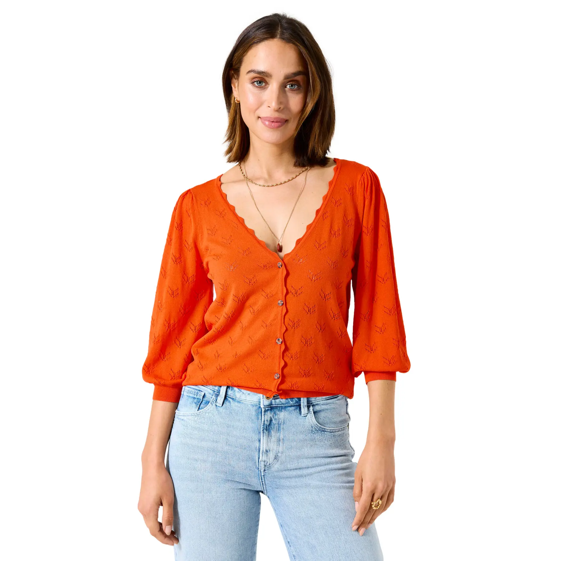 Damen V-Ausschnitt Cardigan Garcia