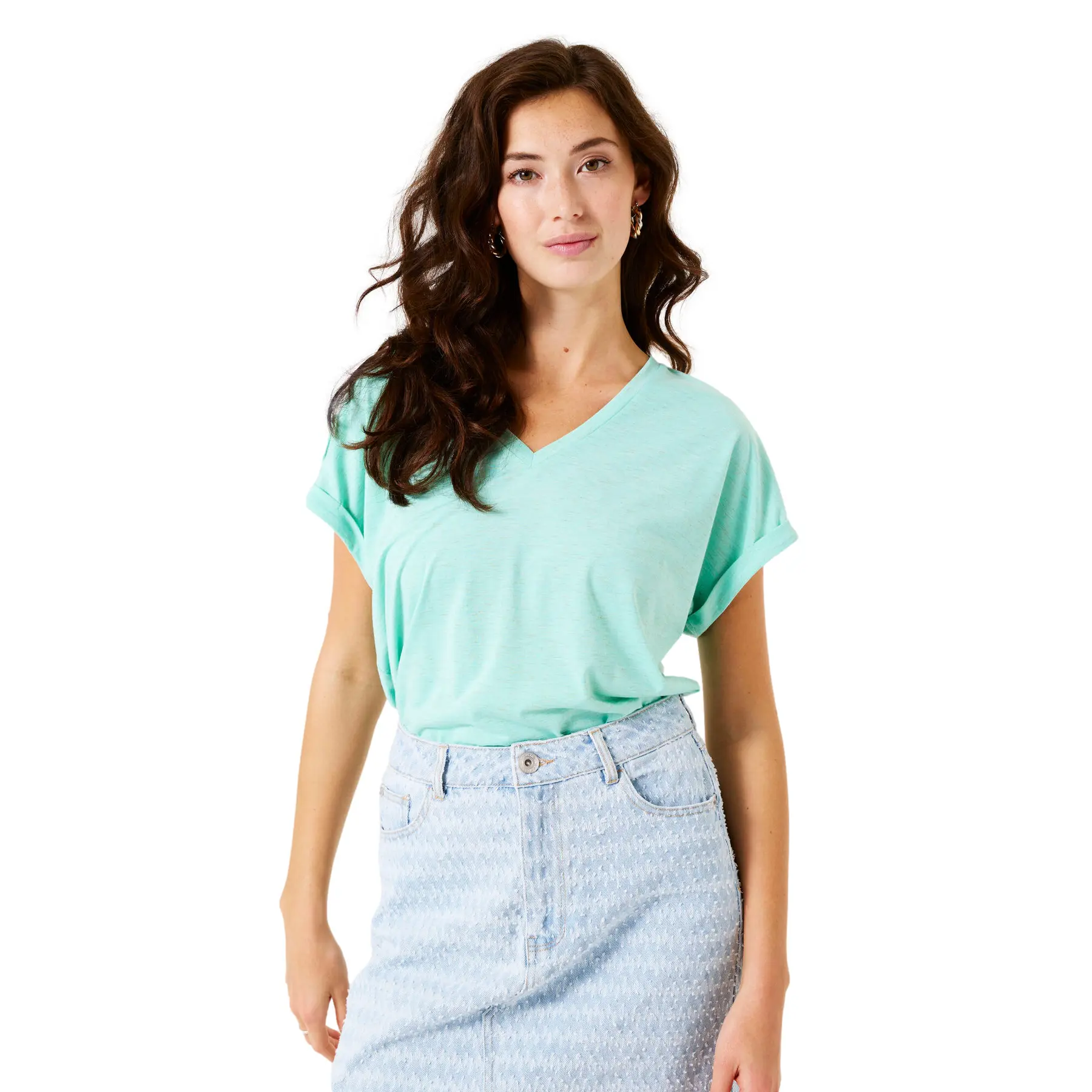 Damen T-Shirt Garcia Dropped Shoulder