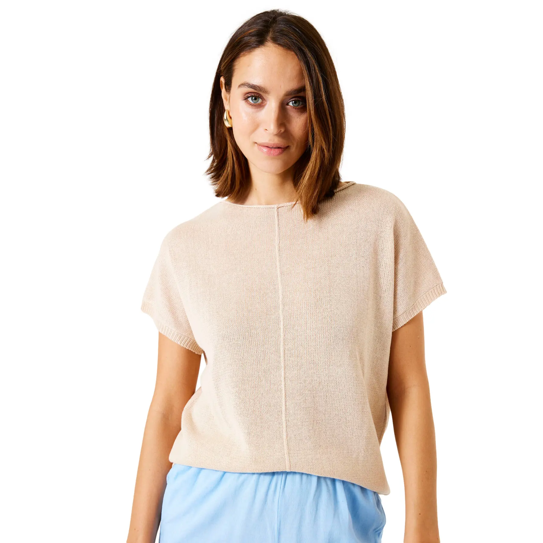 Pullover Mit Kurzen Ärmeln, Damen Garcia