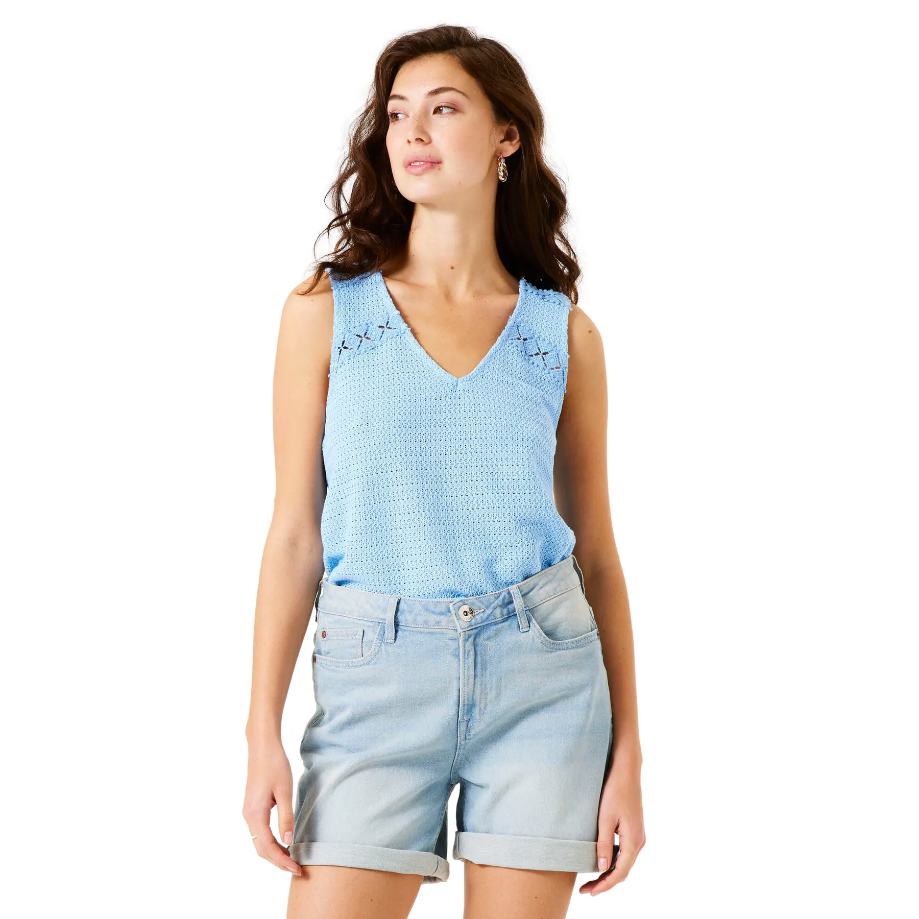 Stricktop Mit Lochmuster Für Damen Garcia F50022