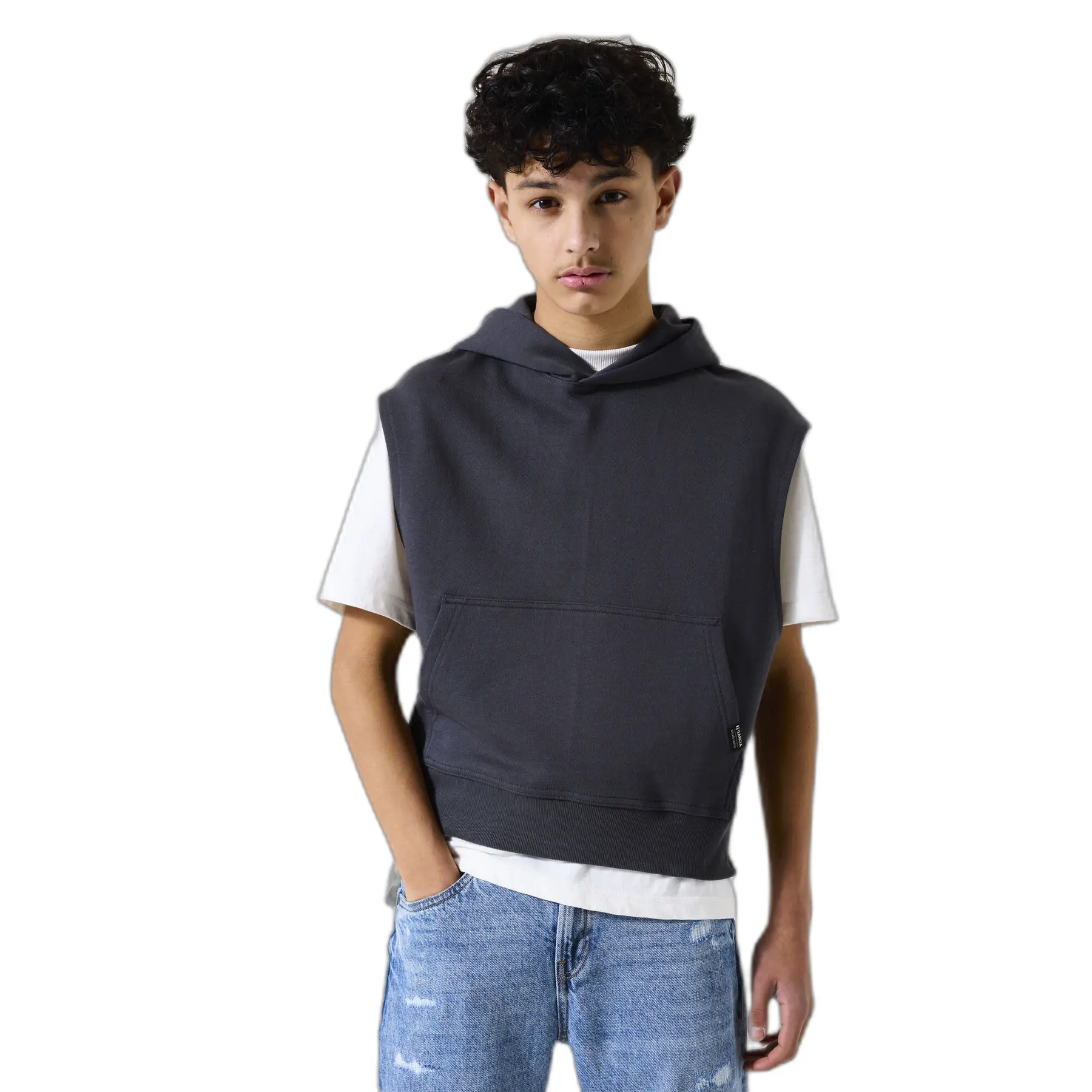 Ärmelloser Kapuzenpullover Für Kinder Garcia G53663