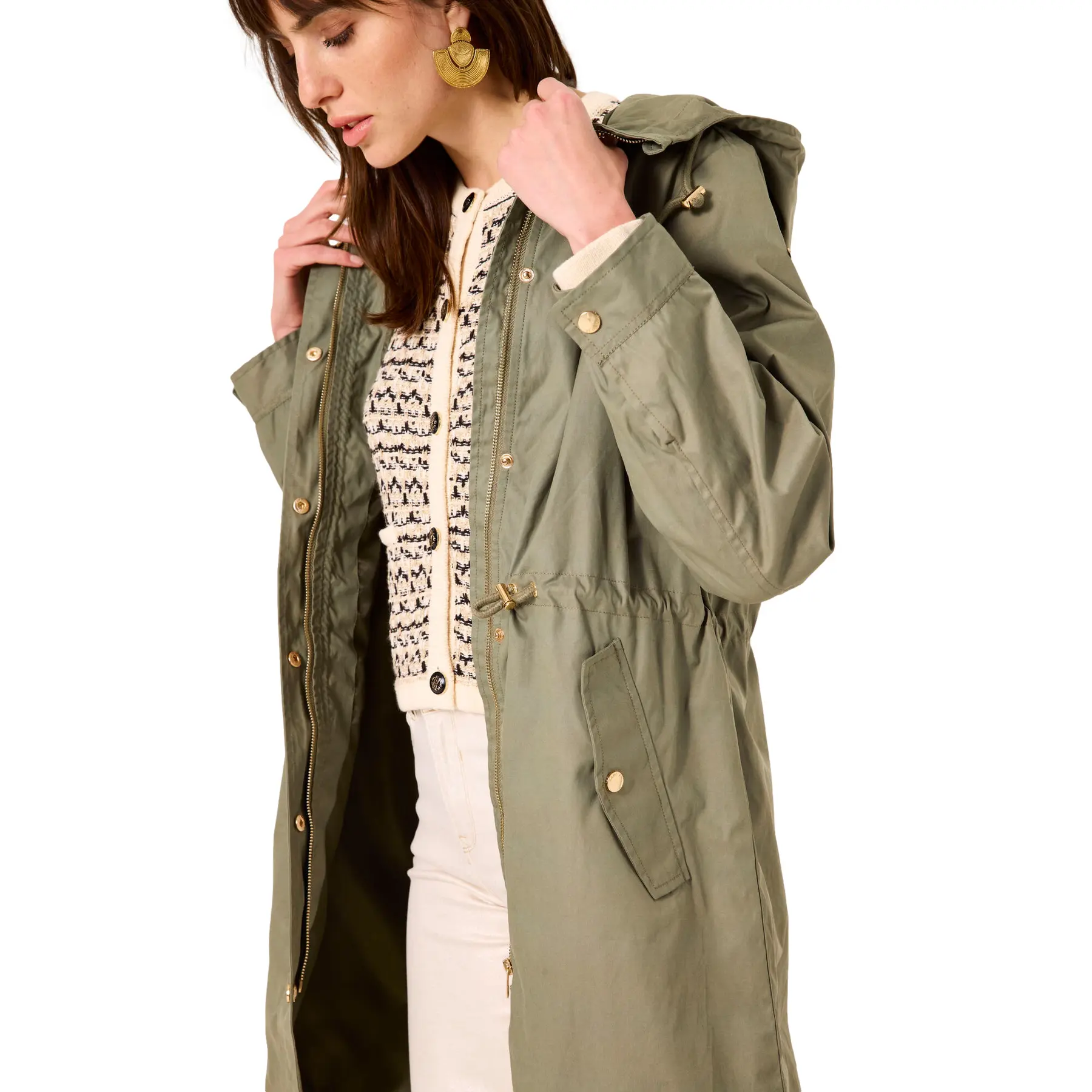 Parka Damen Garcia Mi-long