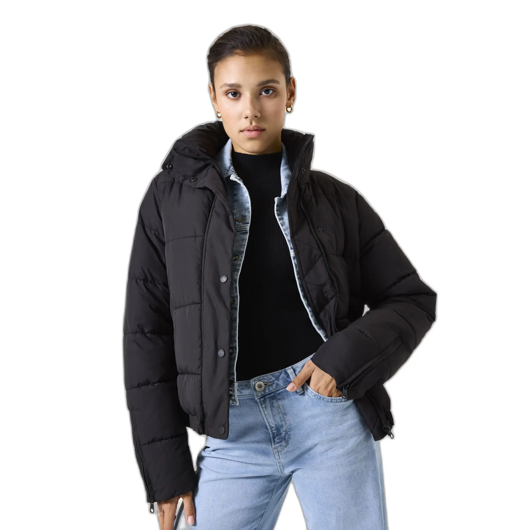 Damen Gepolsterte Cropped Steppjacke Garcia