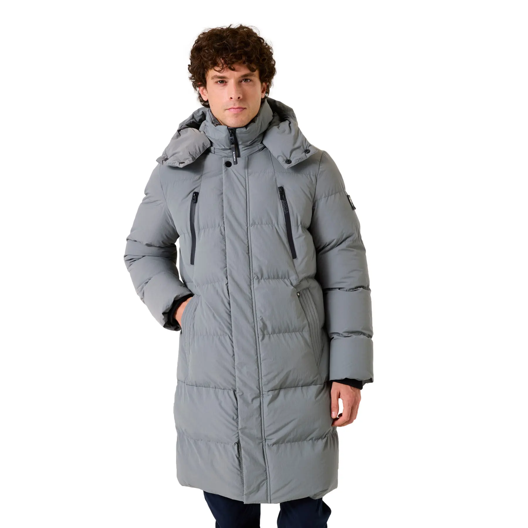Lange Daunenjacke Mit Kapuze Garcia