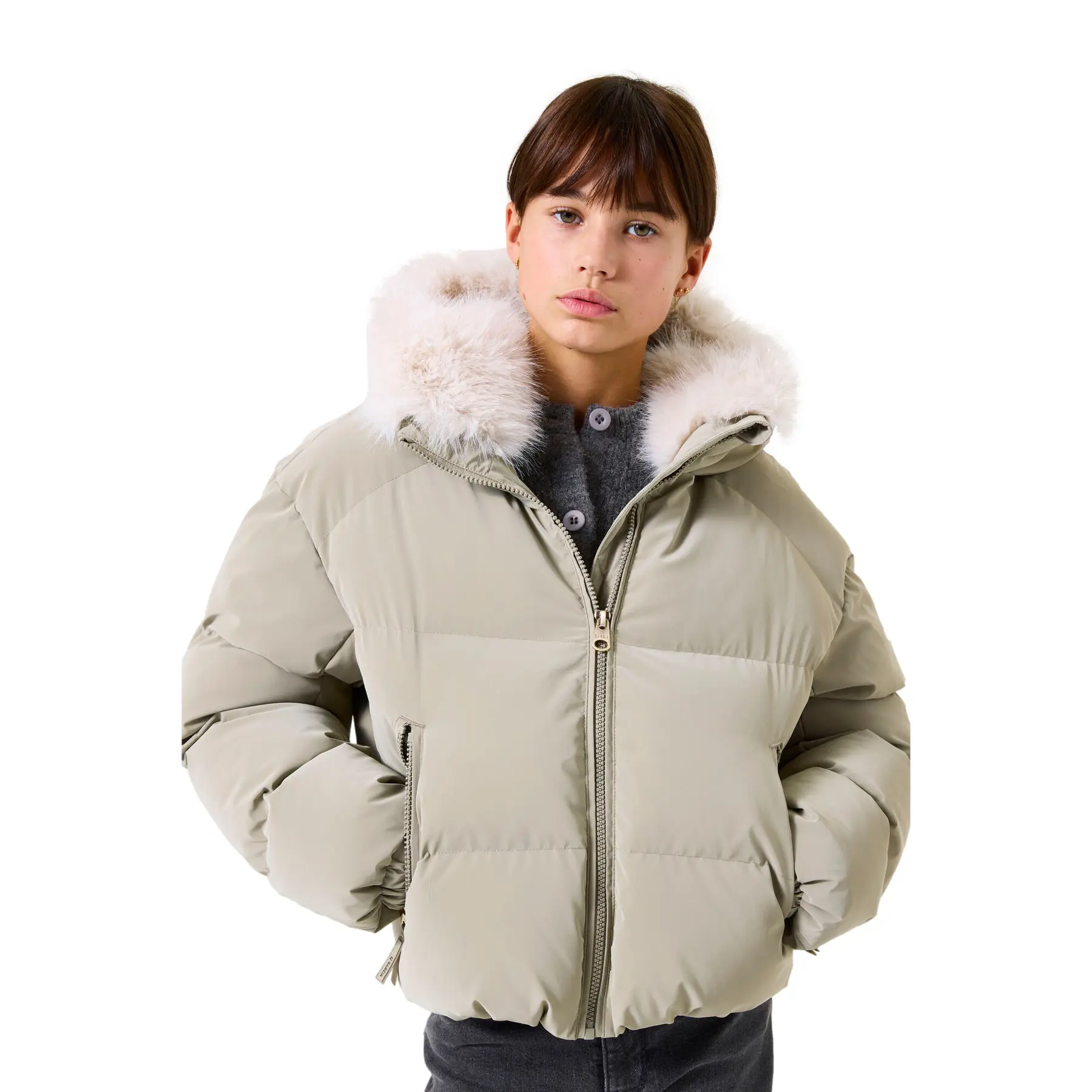 Mädchen-Daunenjacke  mit Kapuze Garcia