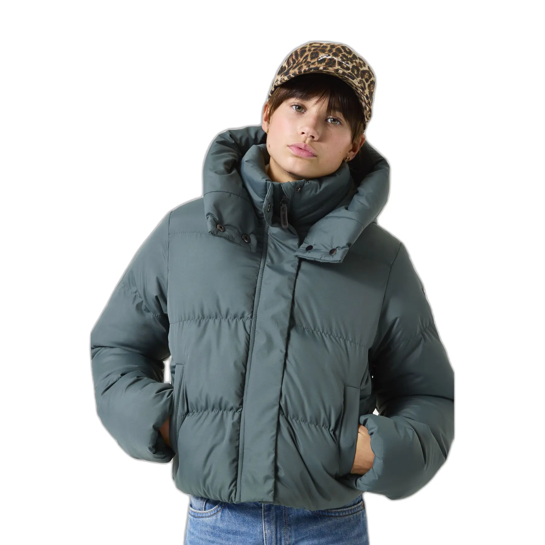 Mädchen-Daunenjacke Mit Kapuze Garcia