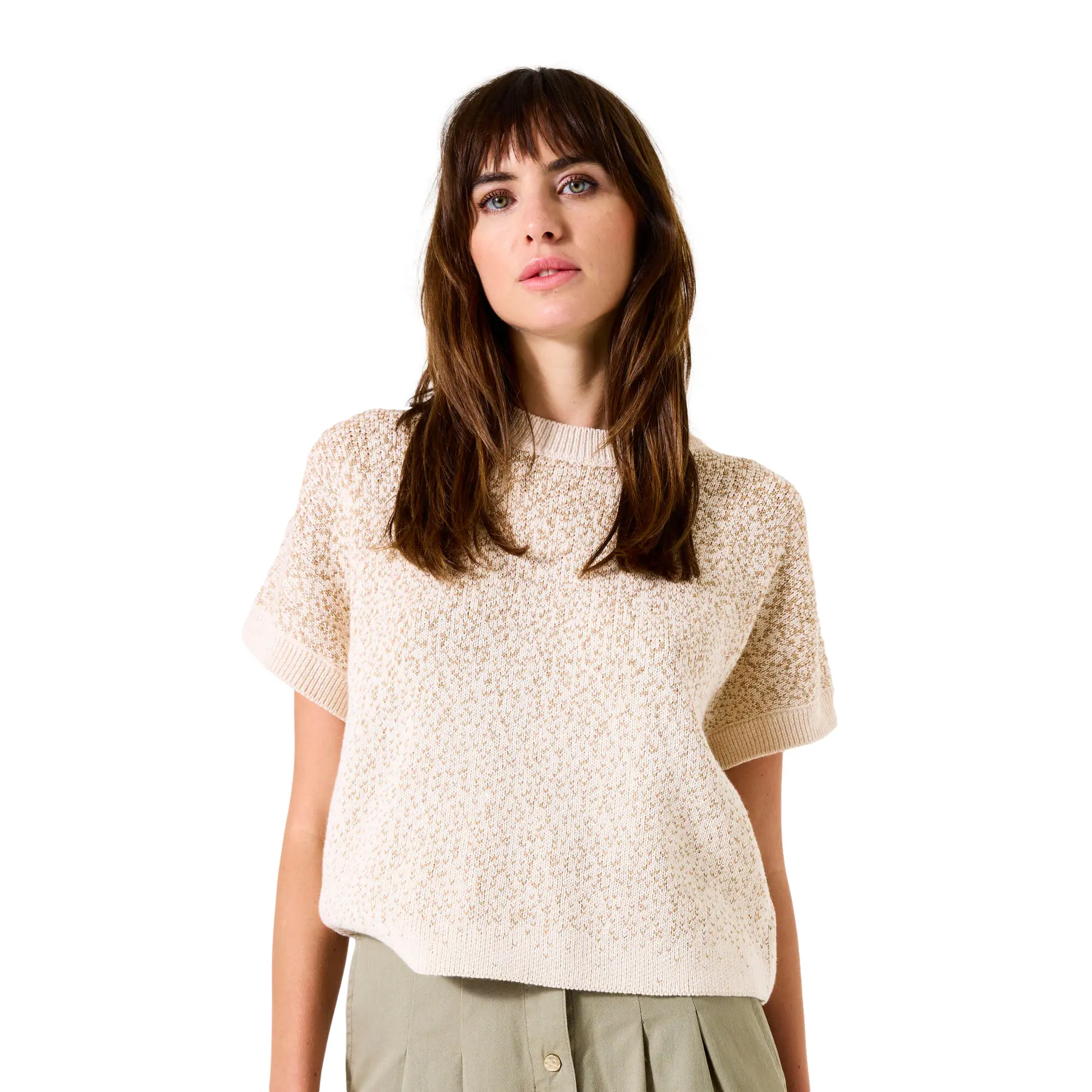 Maglia maniche corte cotone donna