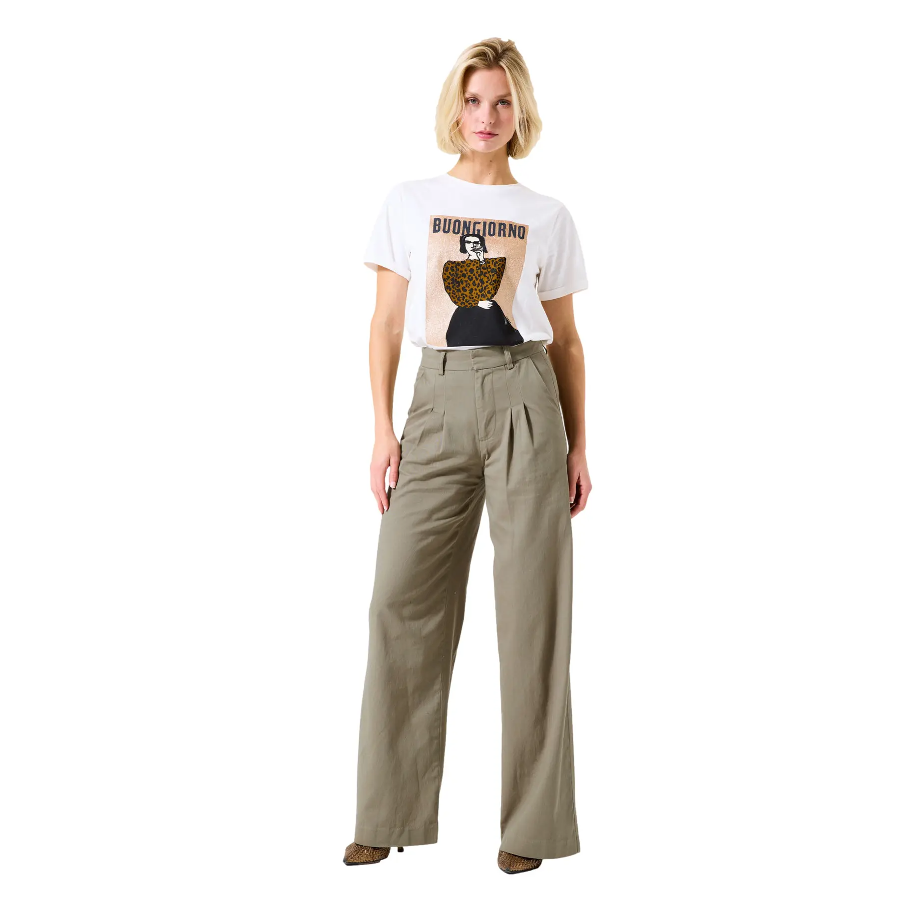 Damen Wide-Leg-Hose Garcia