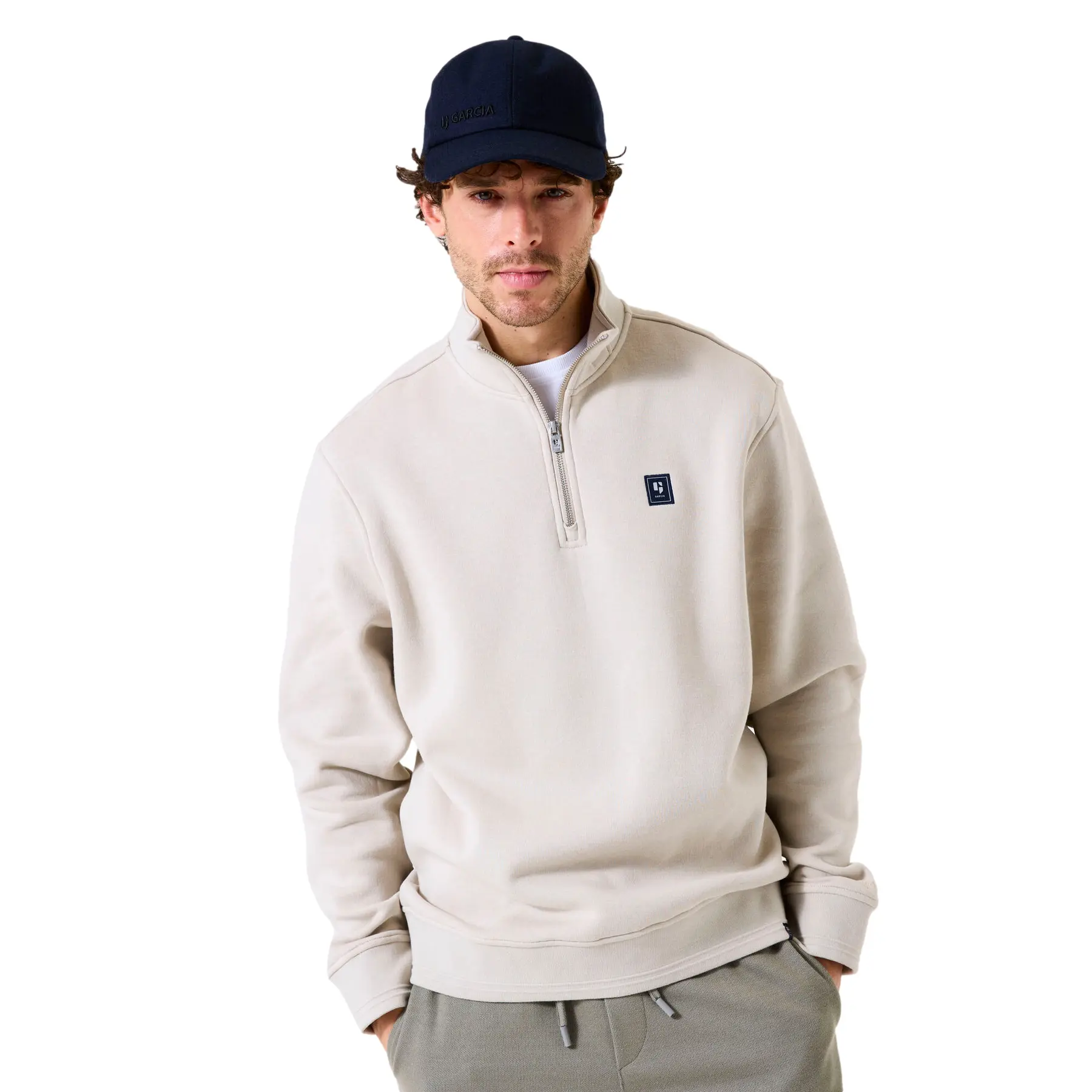 Sweatshirt Mit Hohem Kragen Garcia