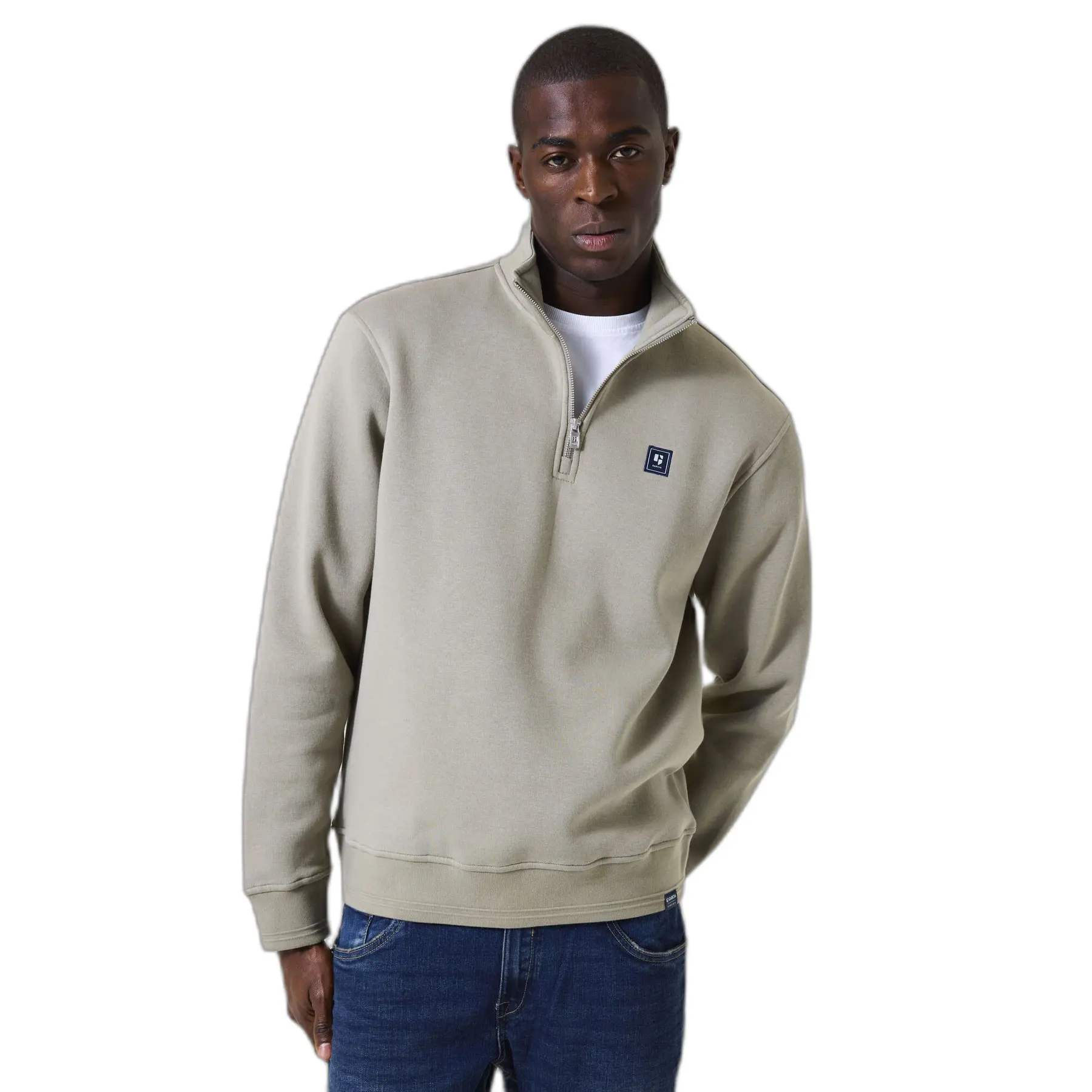 Sweatshirt Mit Hohem Kragen Garcia