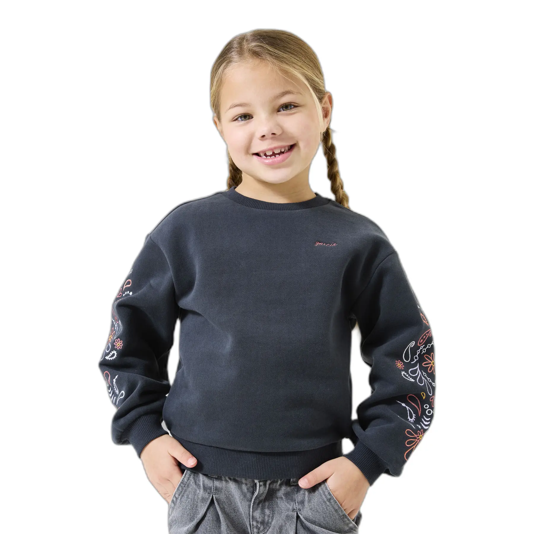 Mädchen Sweatshirt Mit Floralem Druck Garcia