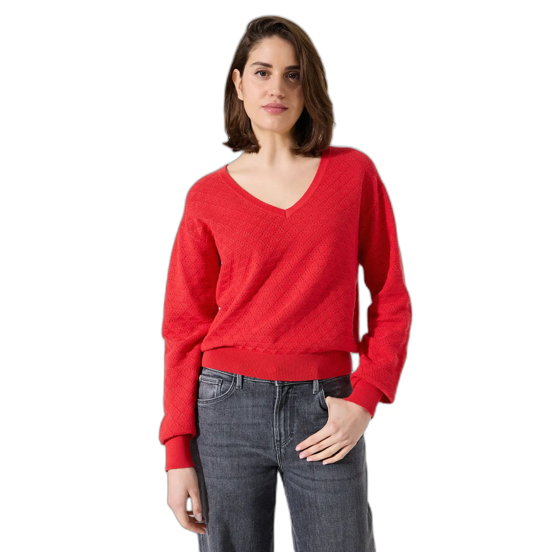 Pull Mit Lochmuster Für Damen Garcia
