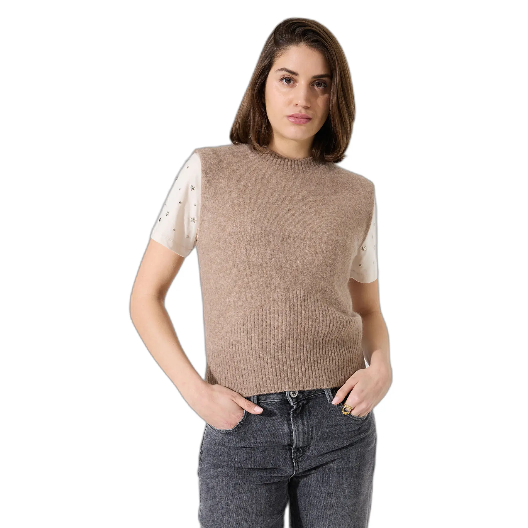 Bluse Mit Rundhalsausschnitt Für Damen Garcia