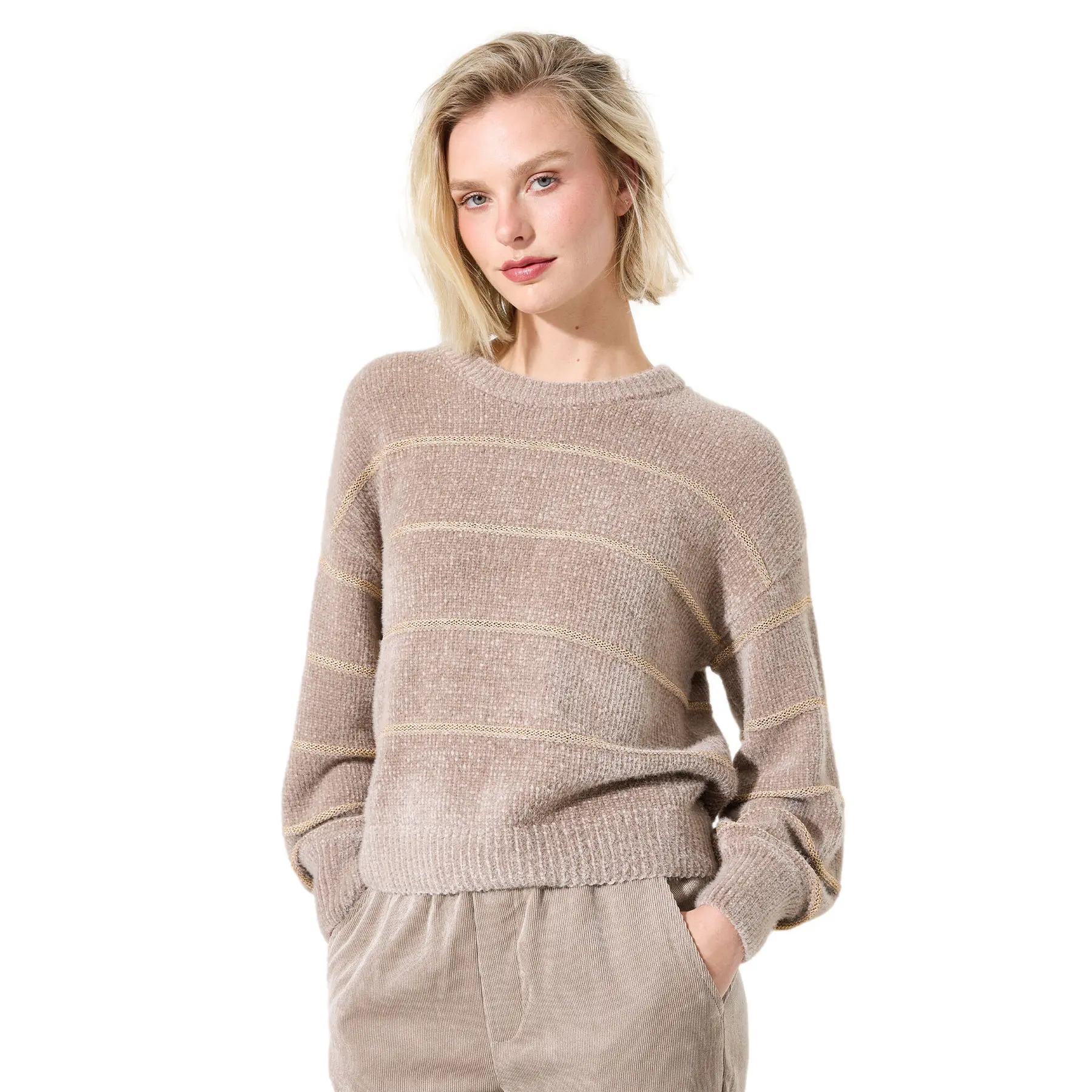 Gestreifter Pullover, Damen Garcia