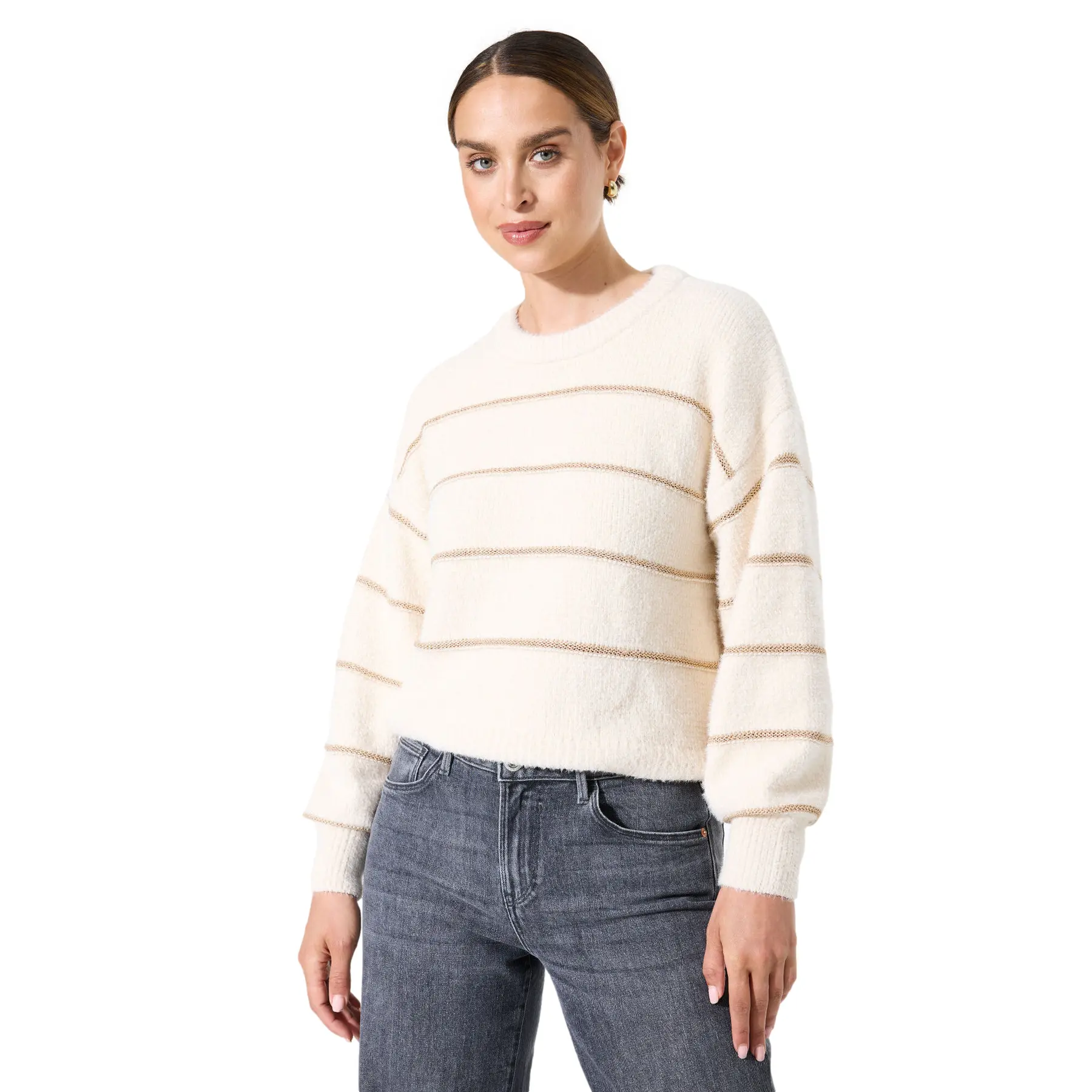 Gestreifter Pullover, Damen Garcia