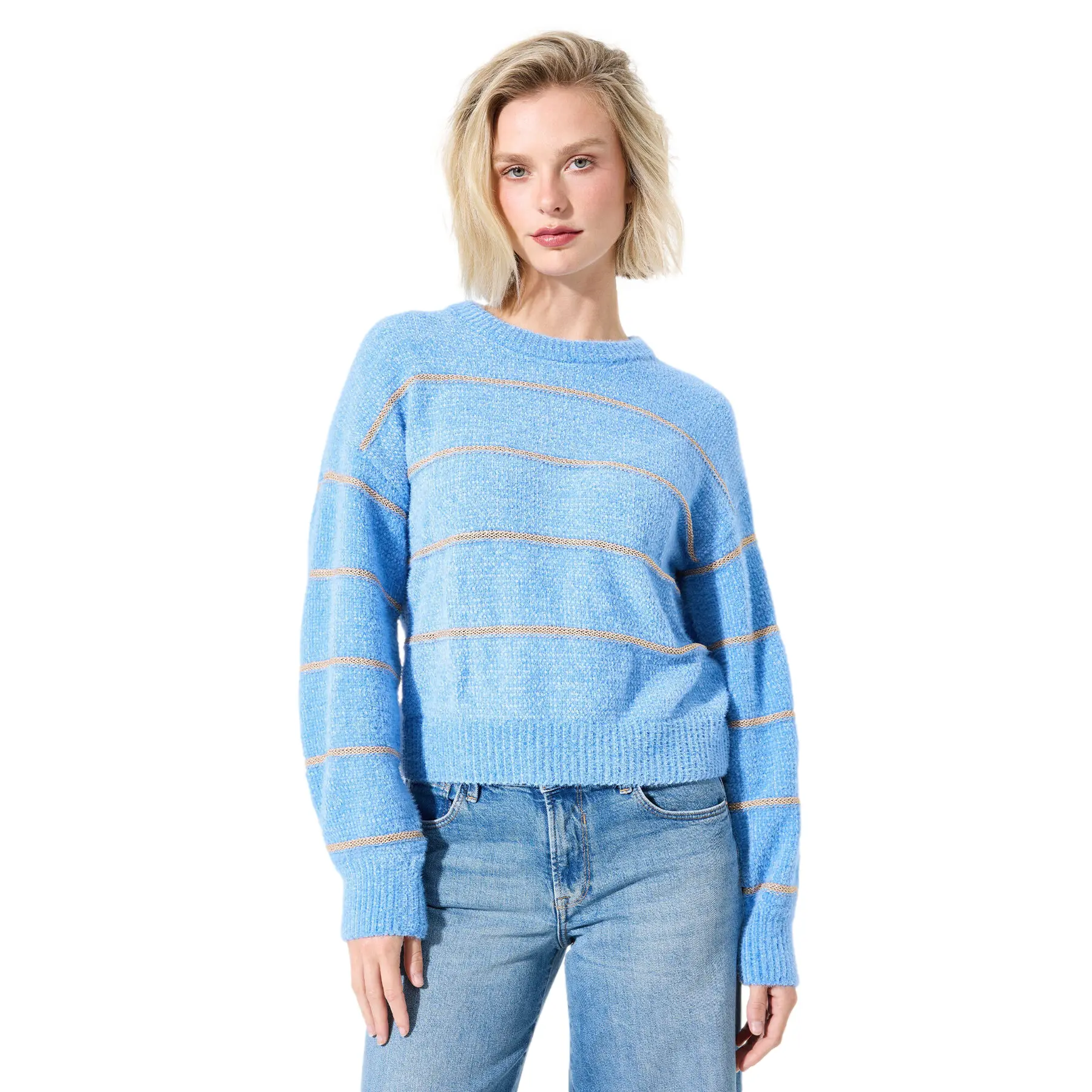 Gestreifter Pullover, Damen Garcia