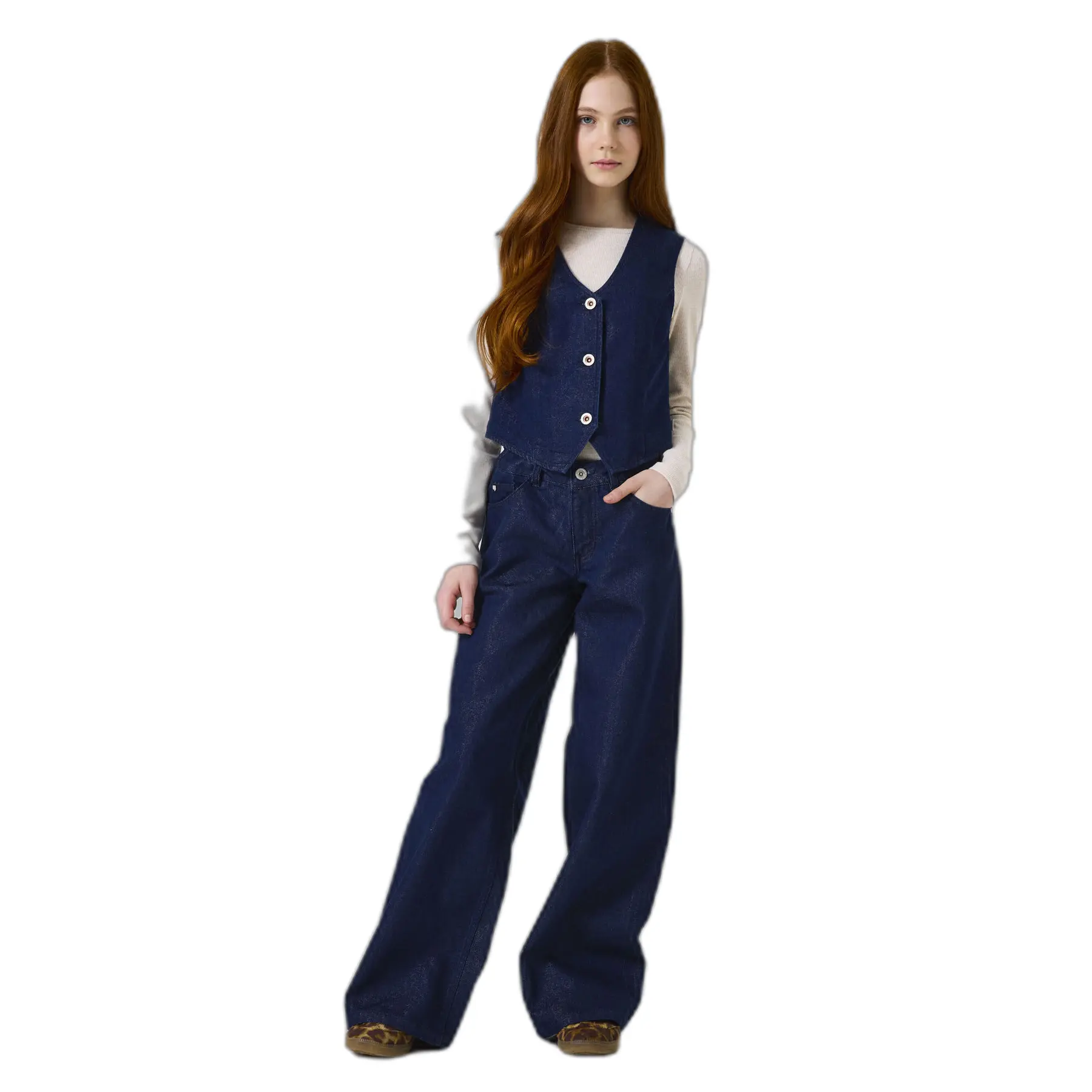 Wide Leg Jeans Mädchen Garcia