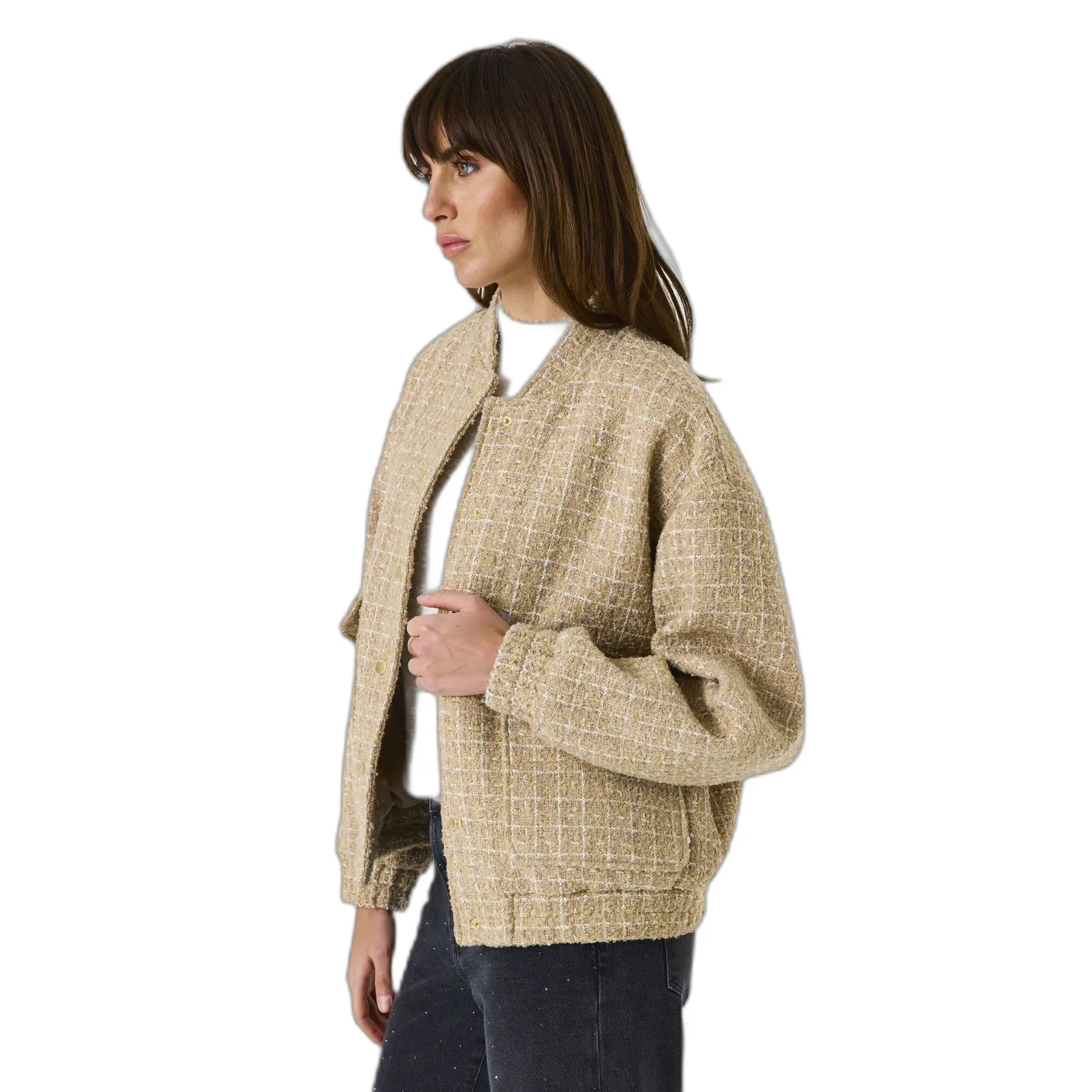 Bomber Aus Tweed Damen Garcia