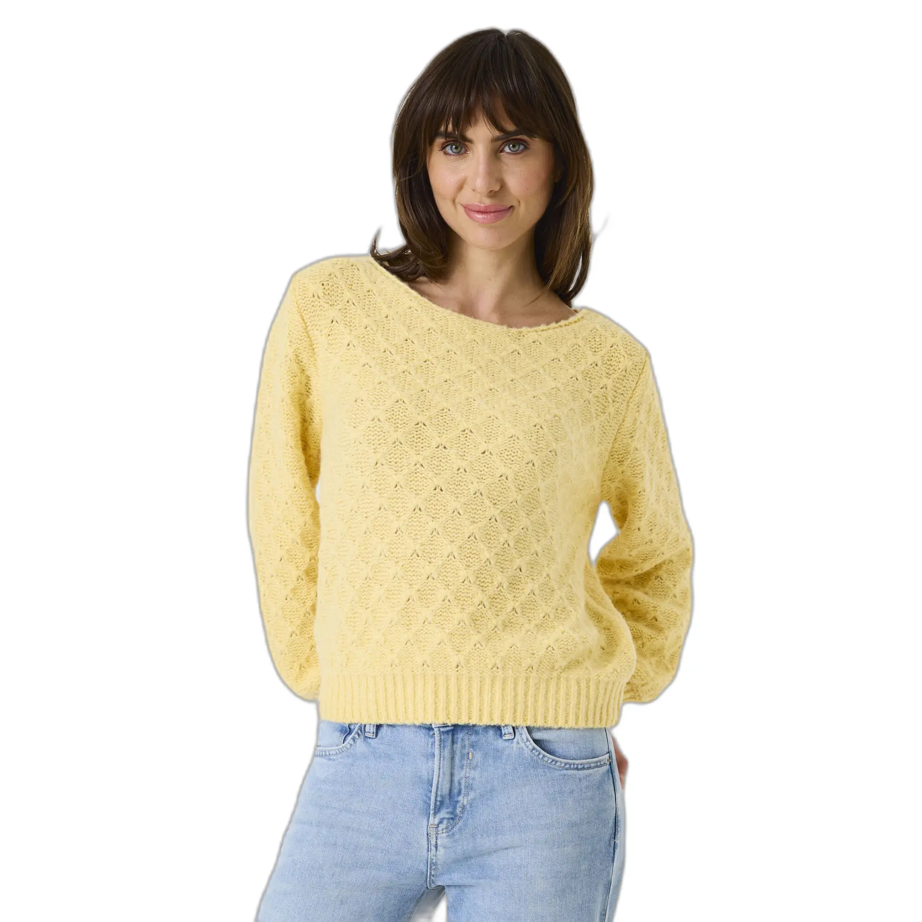 Pullover Mit U-Boot-Kragen Damen Garcia