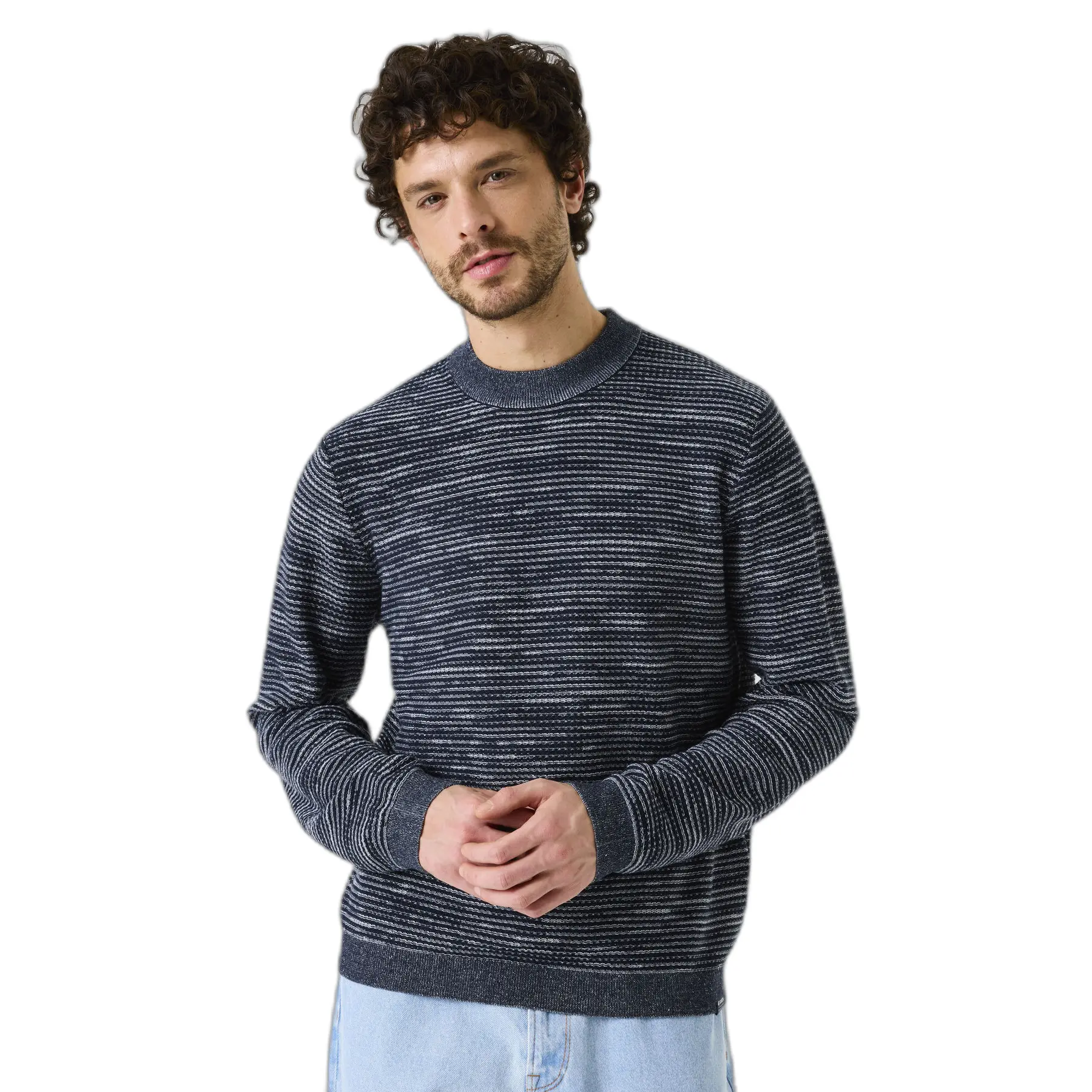 Pull Mikro-Streifen Horizontal Mit Melange-Struktur Garcia