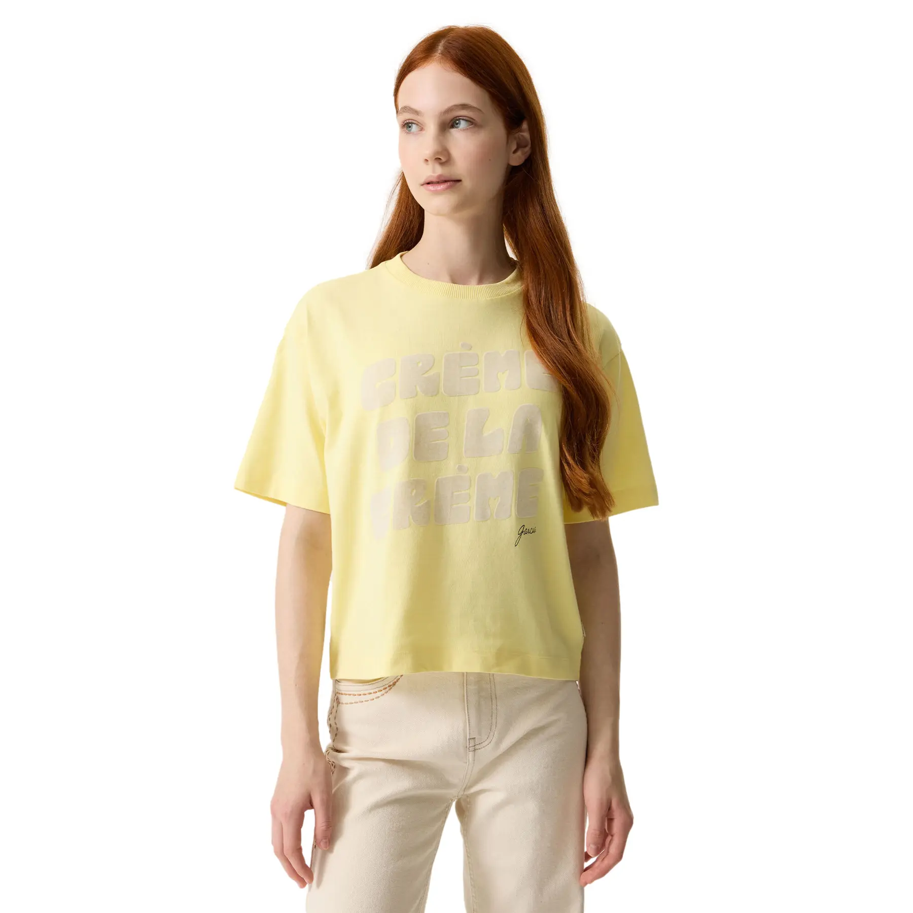 T-Shirt Mit Aufdruck Crème De La Crème Mädchen Garcia