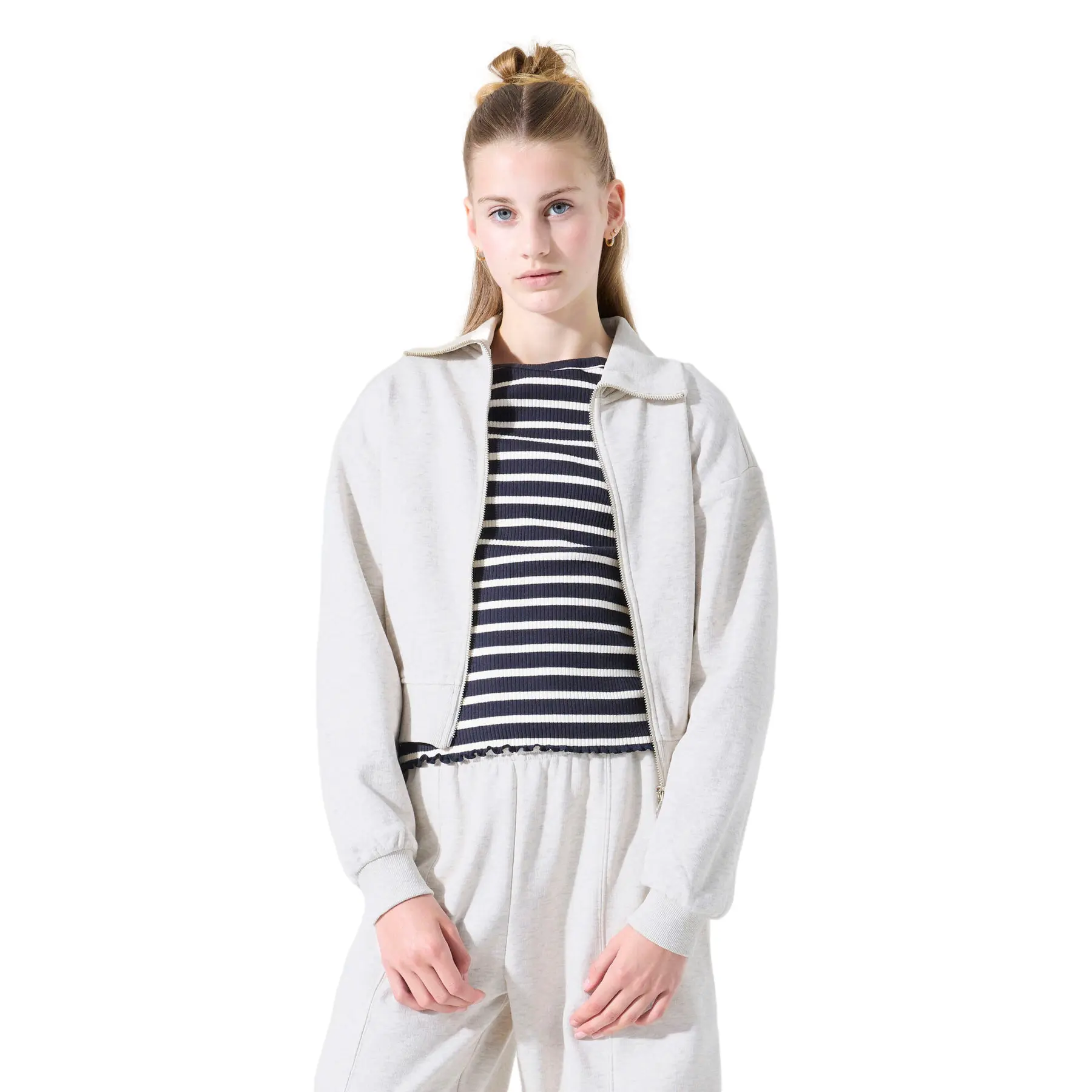 Mädchen Cardigan Mit Klassischem Kragen Und Voller Reißverschluss Garcia