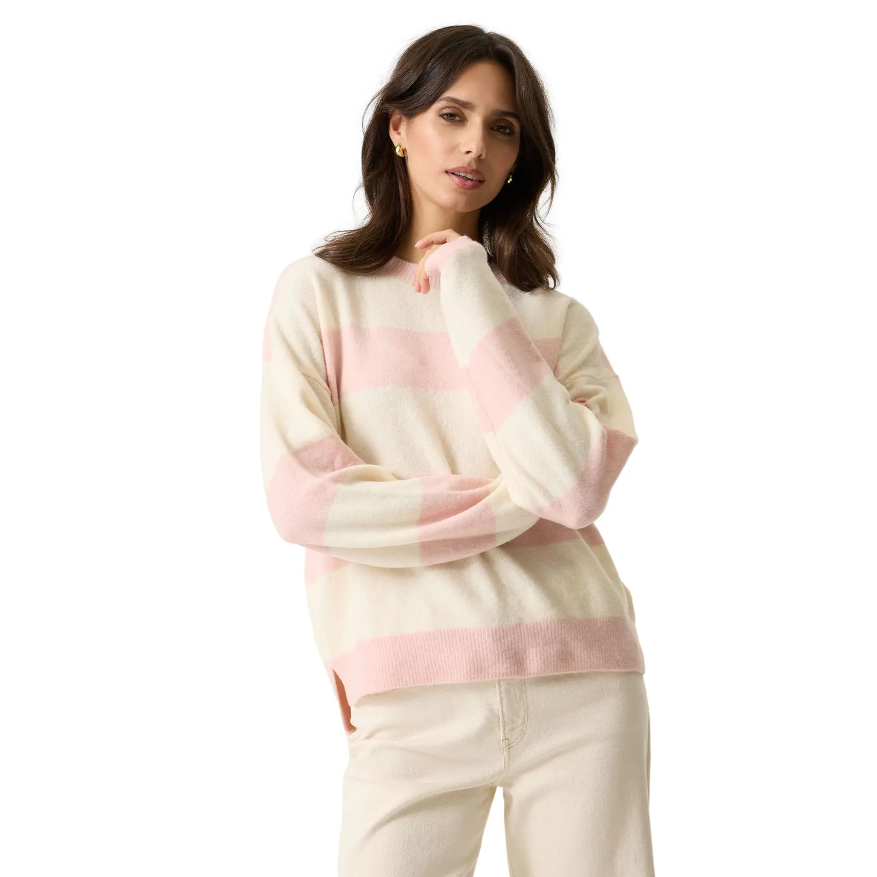 Gestreifter Pullover, Damen Garcia