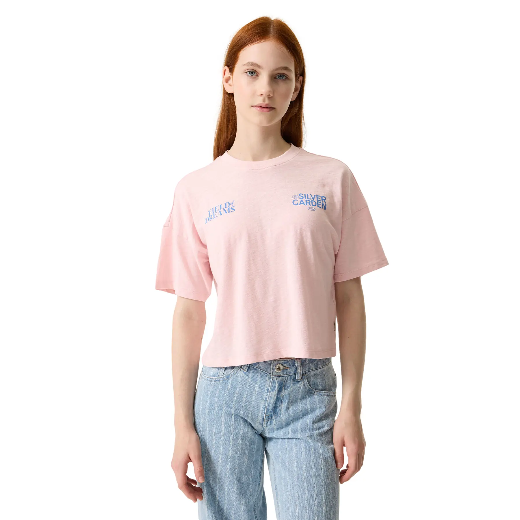 T-Shirt Mit Druck Auf Der Brust Mädchen Garcia
