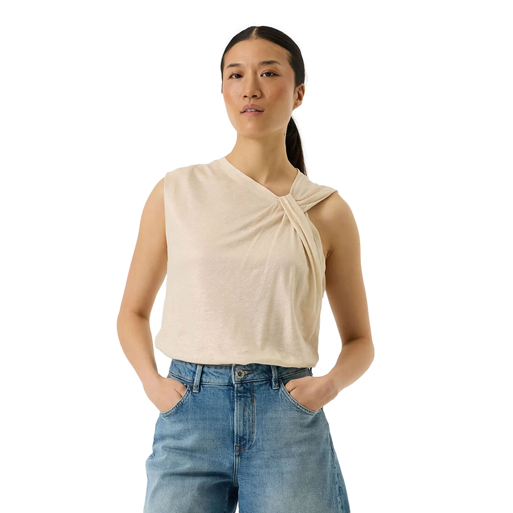 Top senza maniche donna