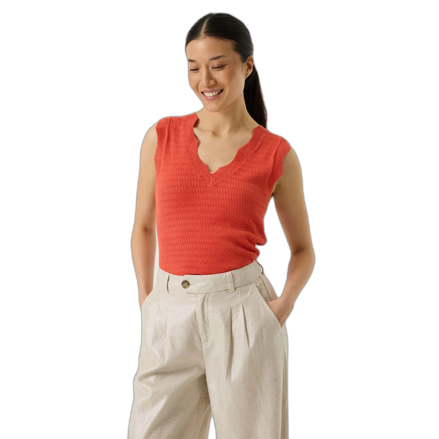 Damen V-Ausschnitt Tanktop Garcia P260220