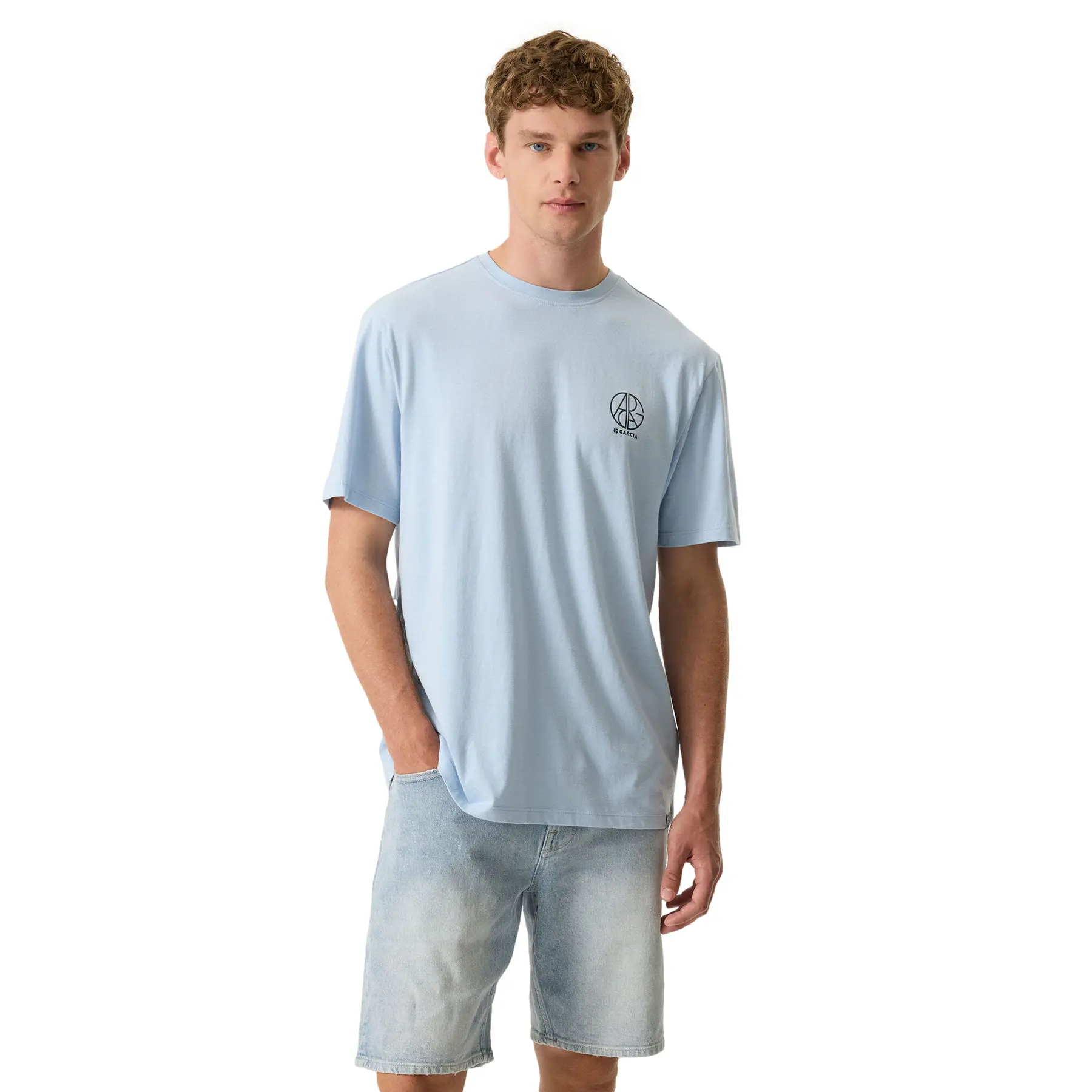 T-Shirt Mit Rundhalsausschnitt Aus Baumwolle Garcia