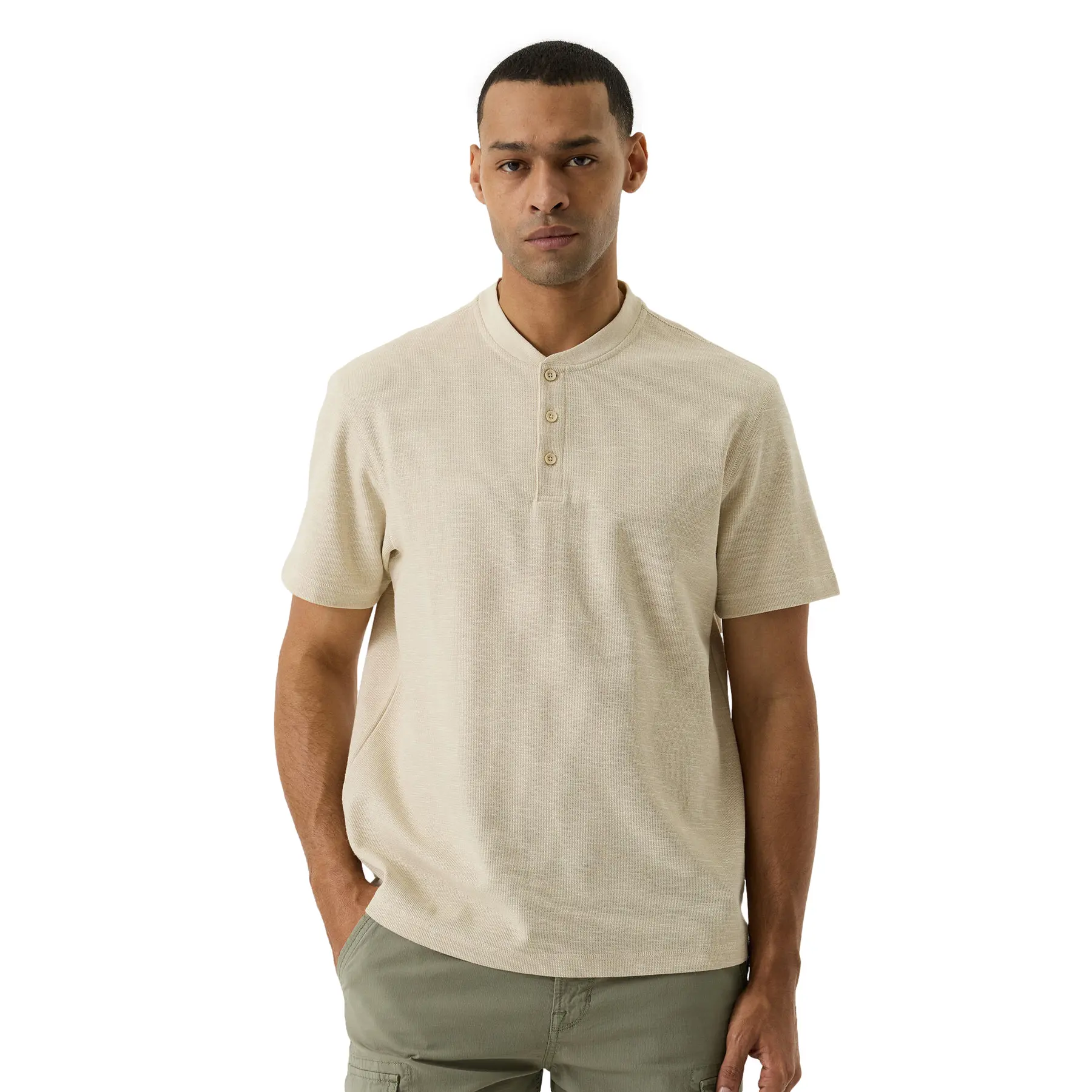 T-Shirt Mit Jacquardstruktur Garcia