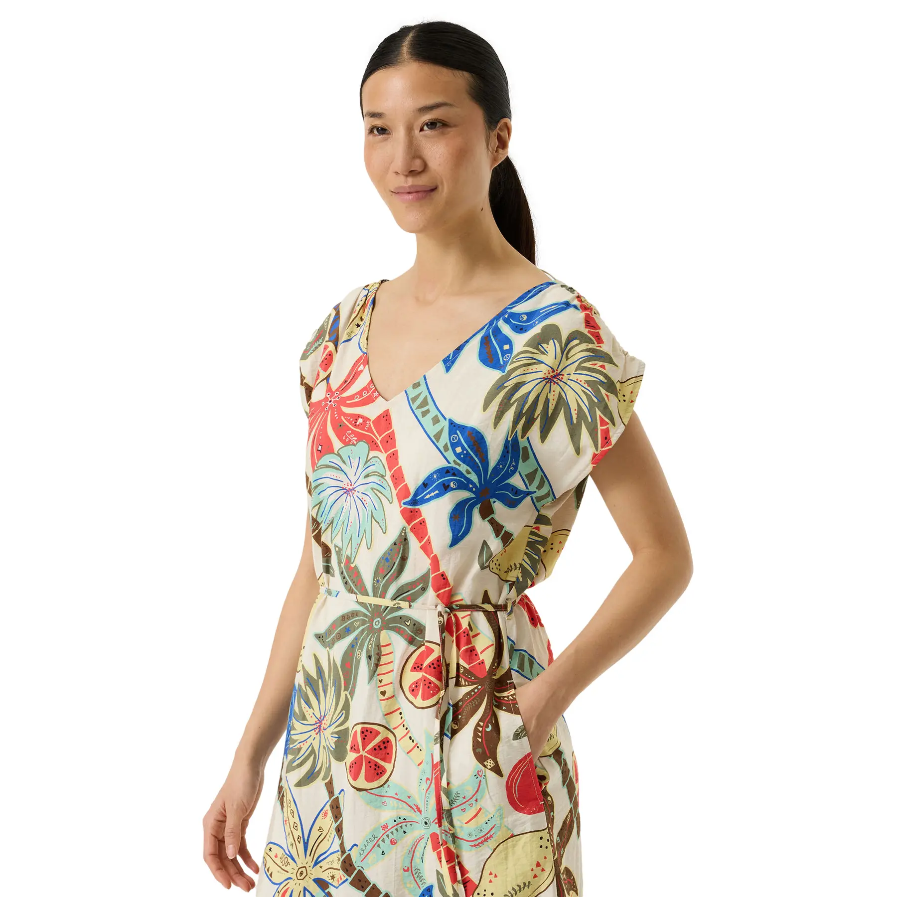 Robe lunga stampata intera donna