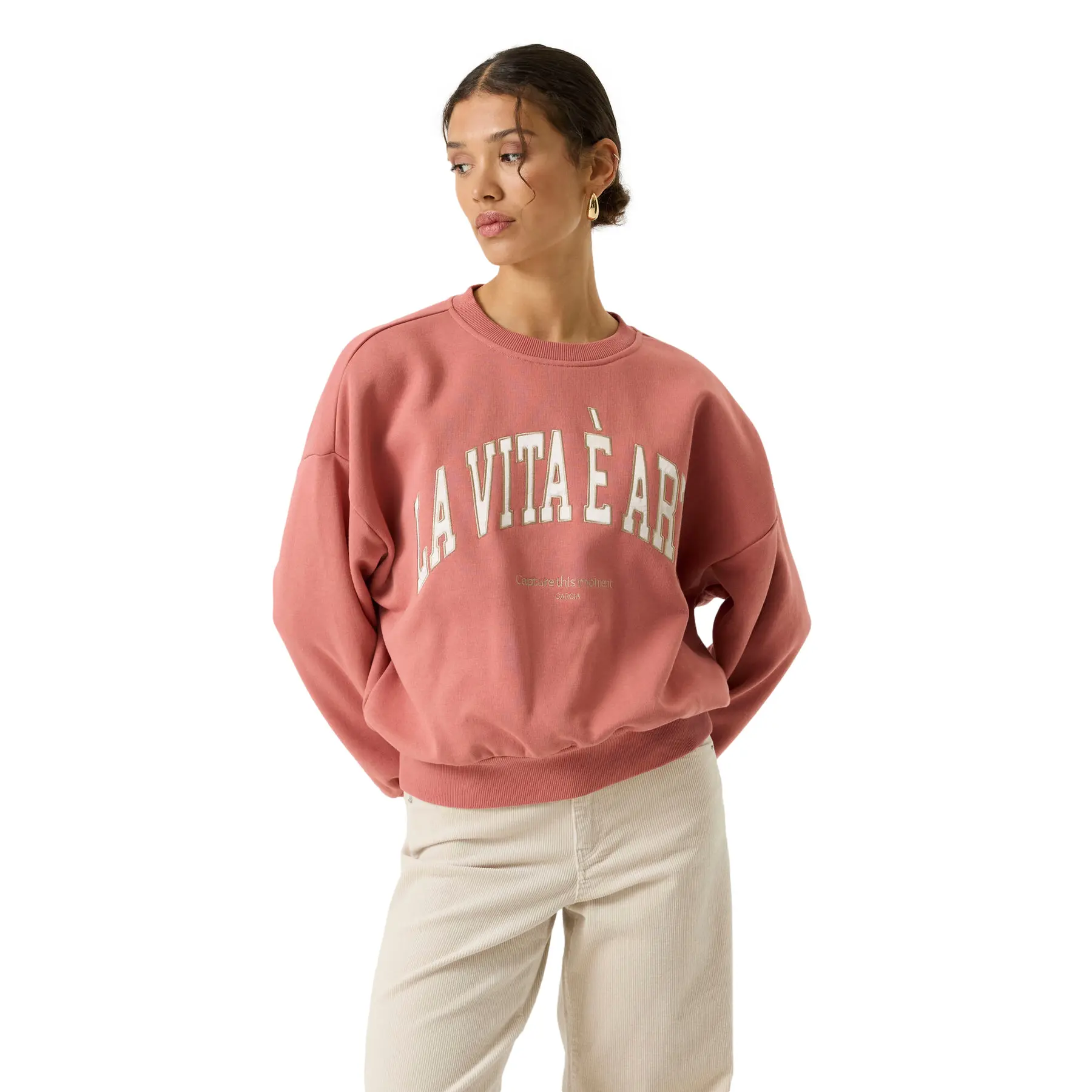 Felpa con stampa donna  Oversized Fit