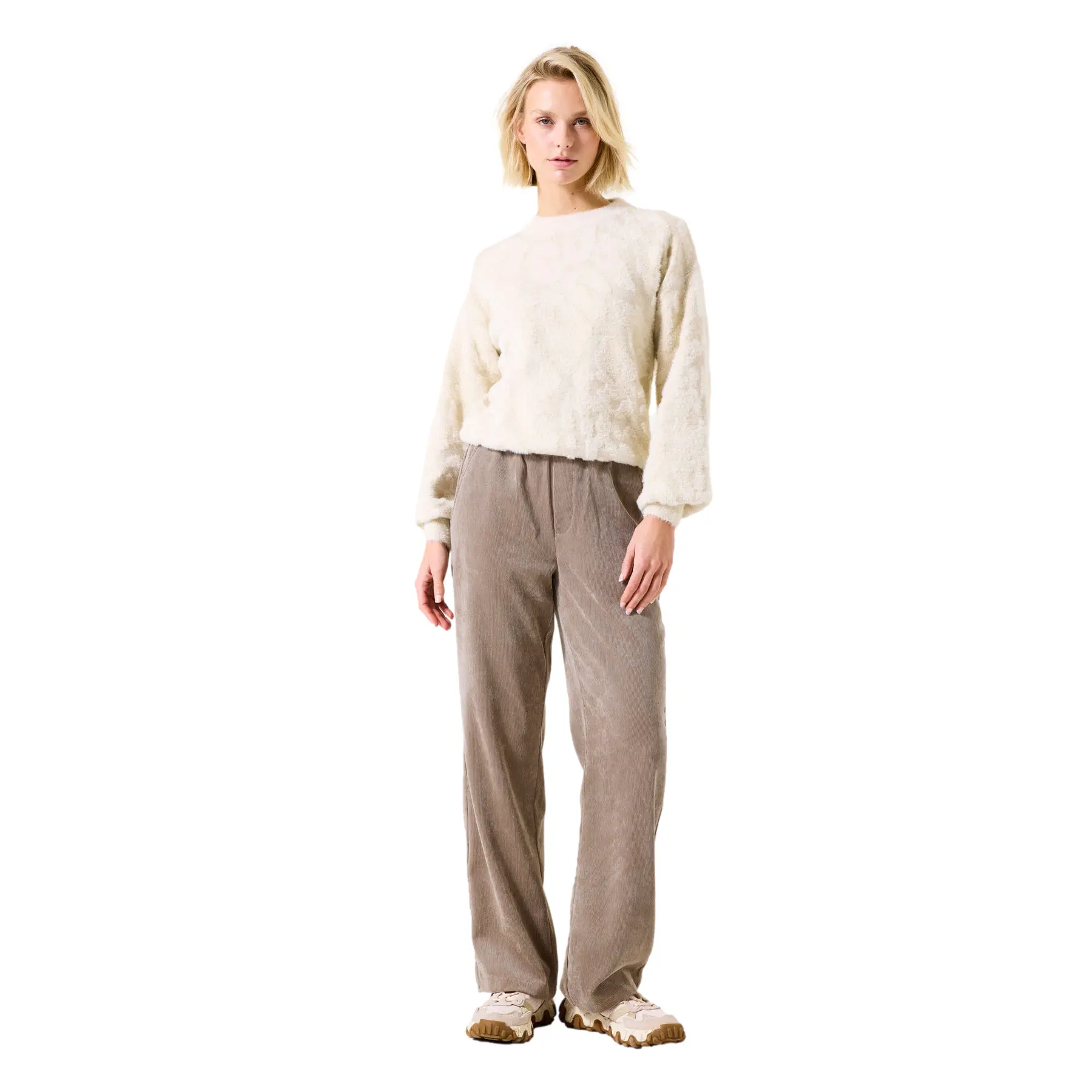 Pantaloni in velluto a coste donna