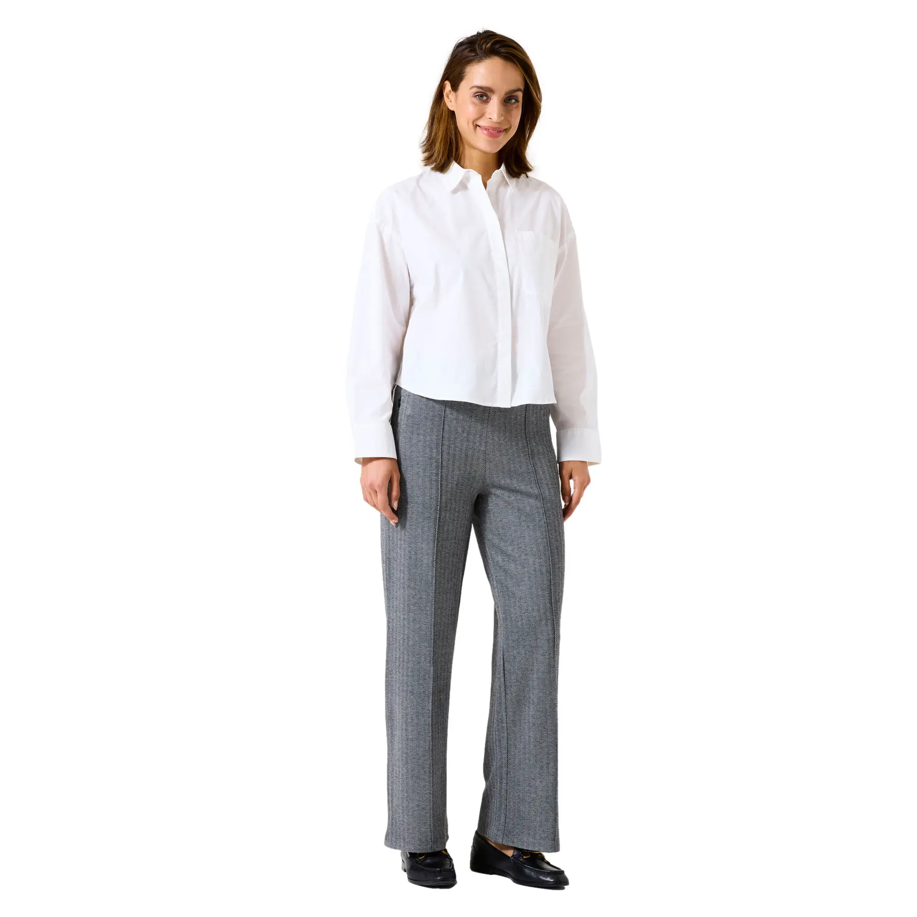 Damen Jacquard-Gewebte Hose Garcia