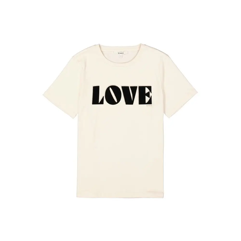 Ecru T-shirt Women Garcia
