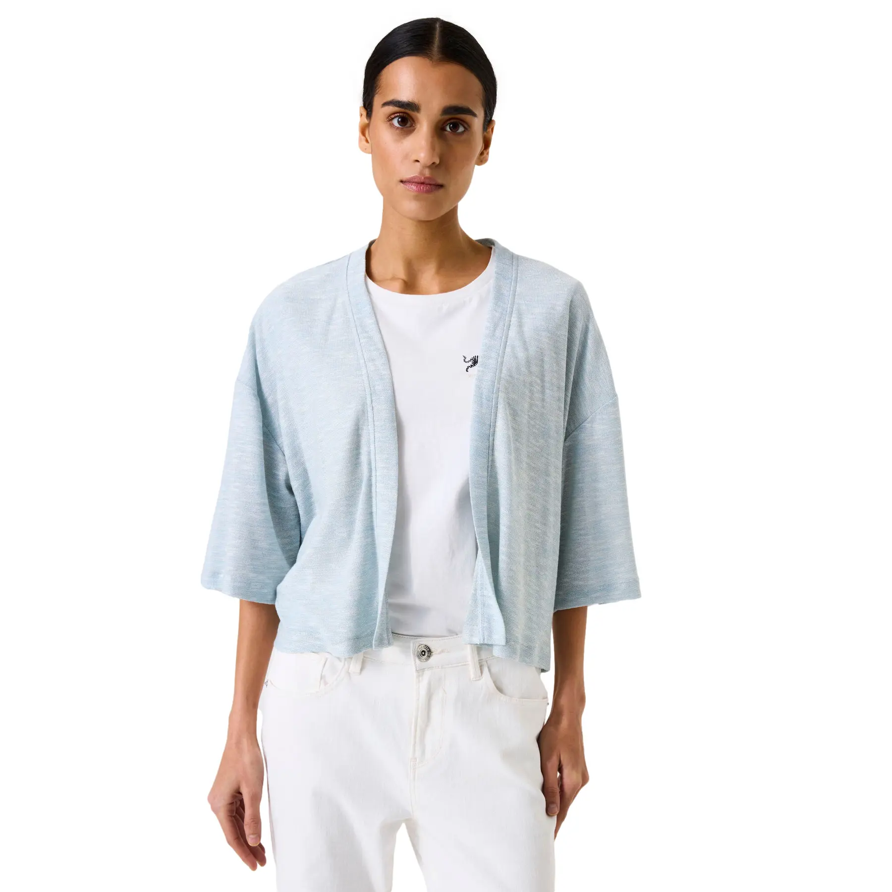 Cardigan a maniche 3/4 donna