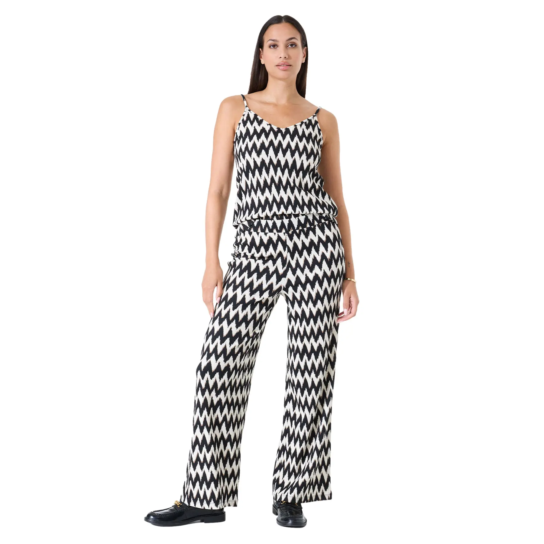 Wide Printed Pants Women Garcia