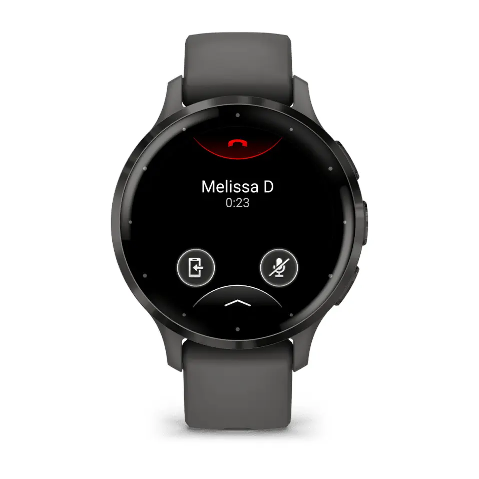 Photo Montre connectée en acier inoxydable avec boîtier et bracelet en silicone Garmin Venu® 3S 41 mm