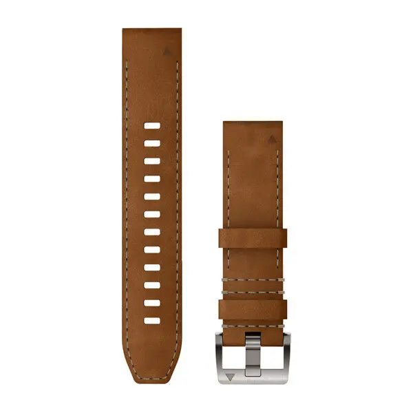 Garmin Unisex Marron Hybrid Leather/Rubber Watchband Quickfit® 22 Fkm