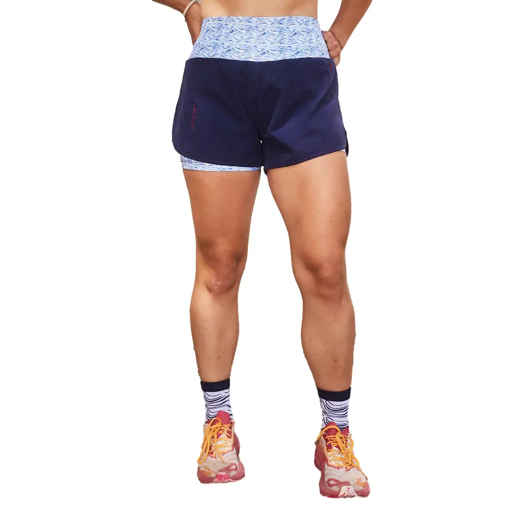 Gayaskin Women's Bleu Mid-High Running Socks